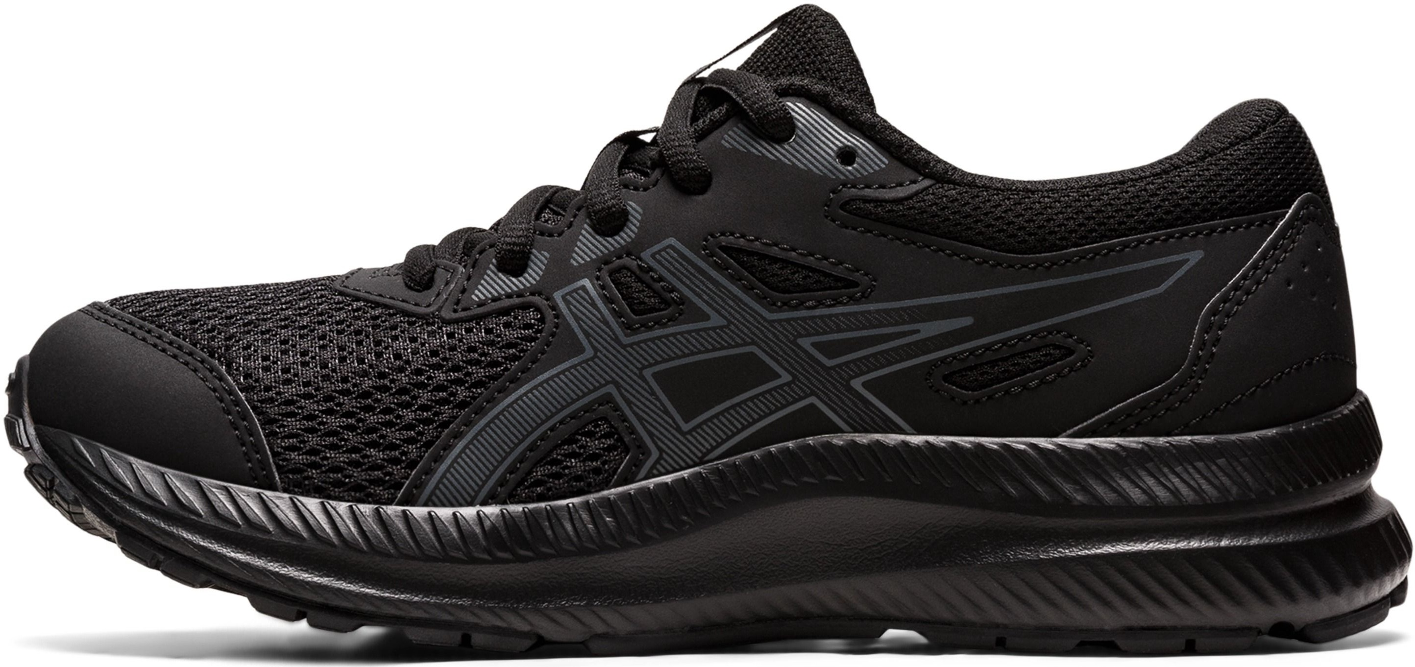 Кроссовки детские для бега Asics Contend 8 GS 1014A259-001 32.5 (1 US) черные фото 2