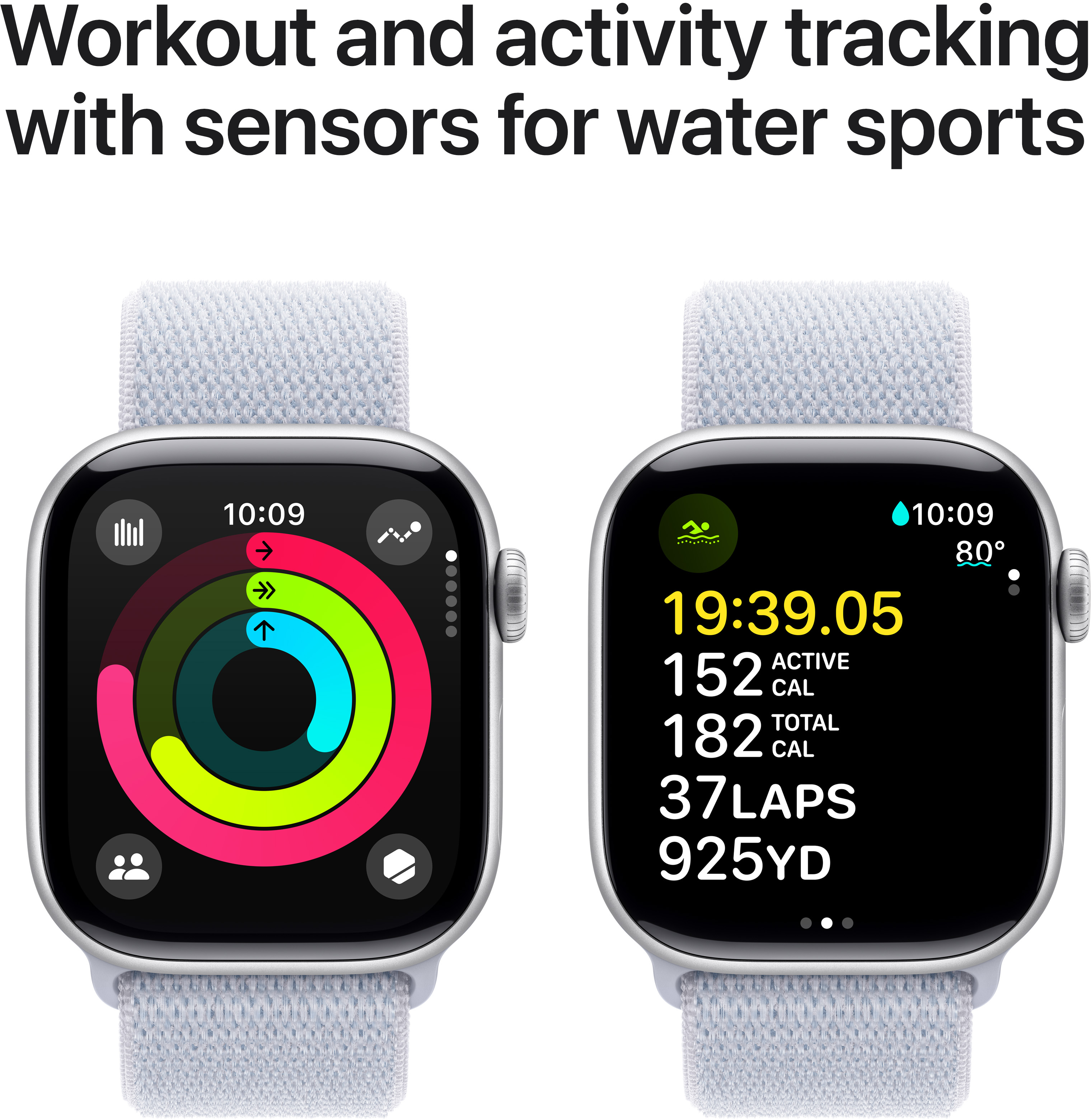 Смартгодинник Apple Watch Series 10 GPS 42mm Silver Aluminium Case with Blue Cloud Sport Loopфото4