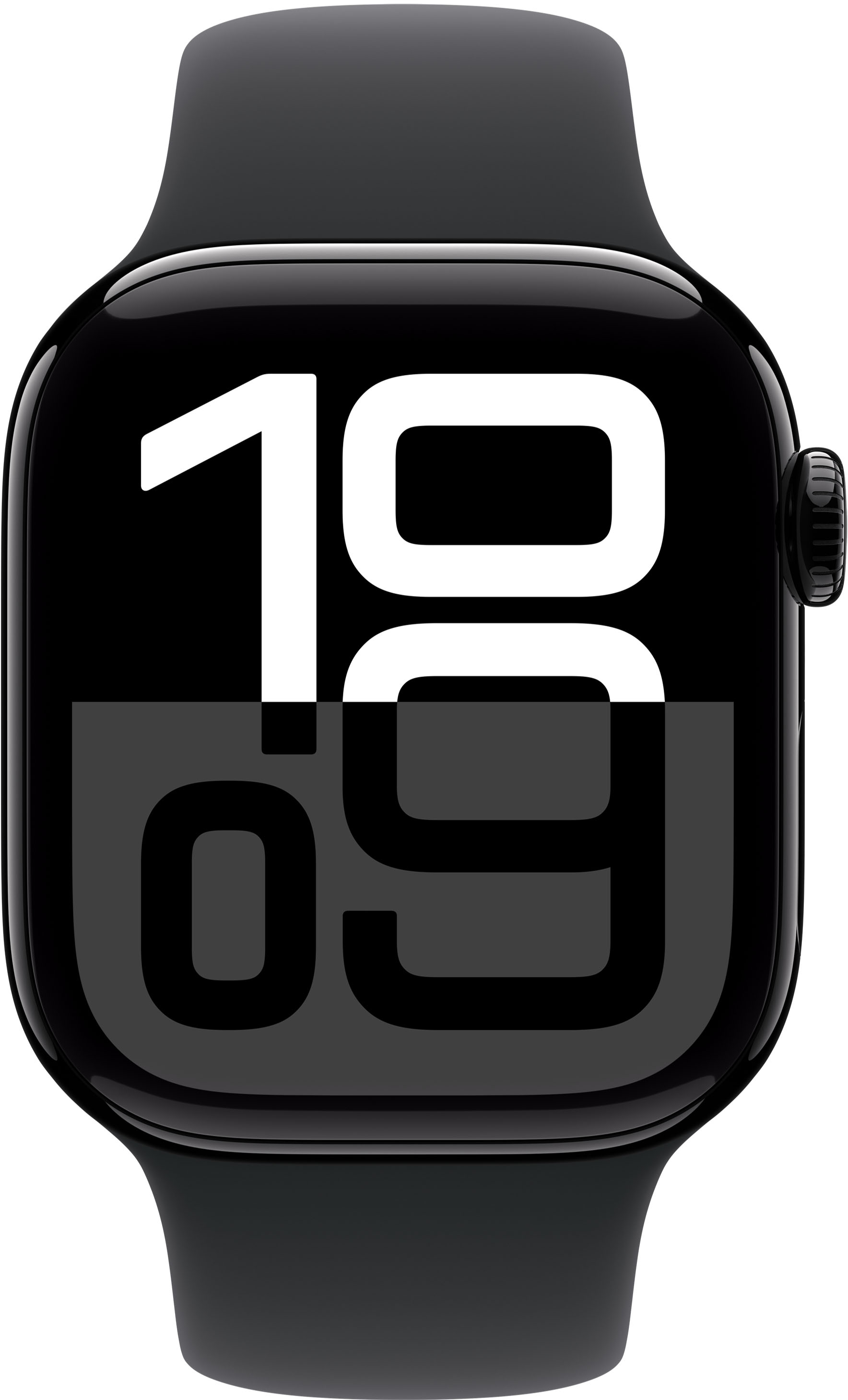 Смарт-часы Apple Watch Series 10 GPS 42mm Jet Black Aluminium Case with Black Sport Band - S/M фото 2