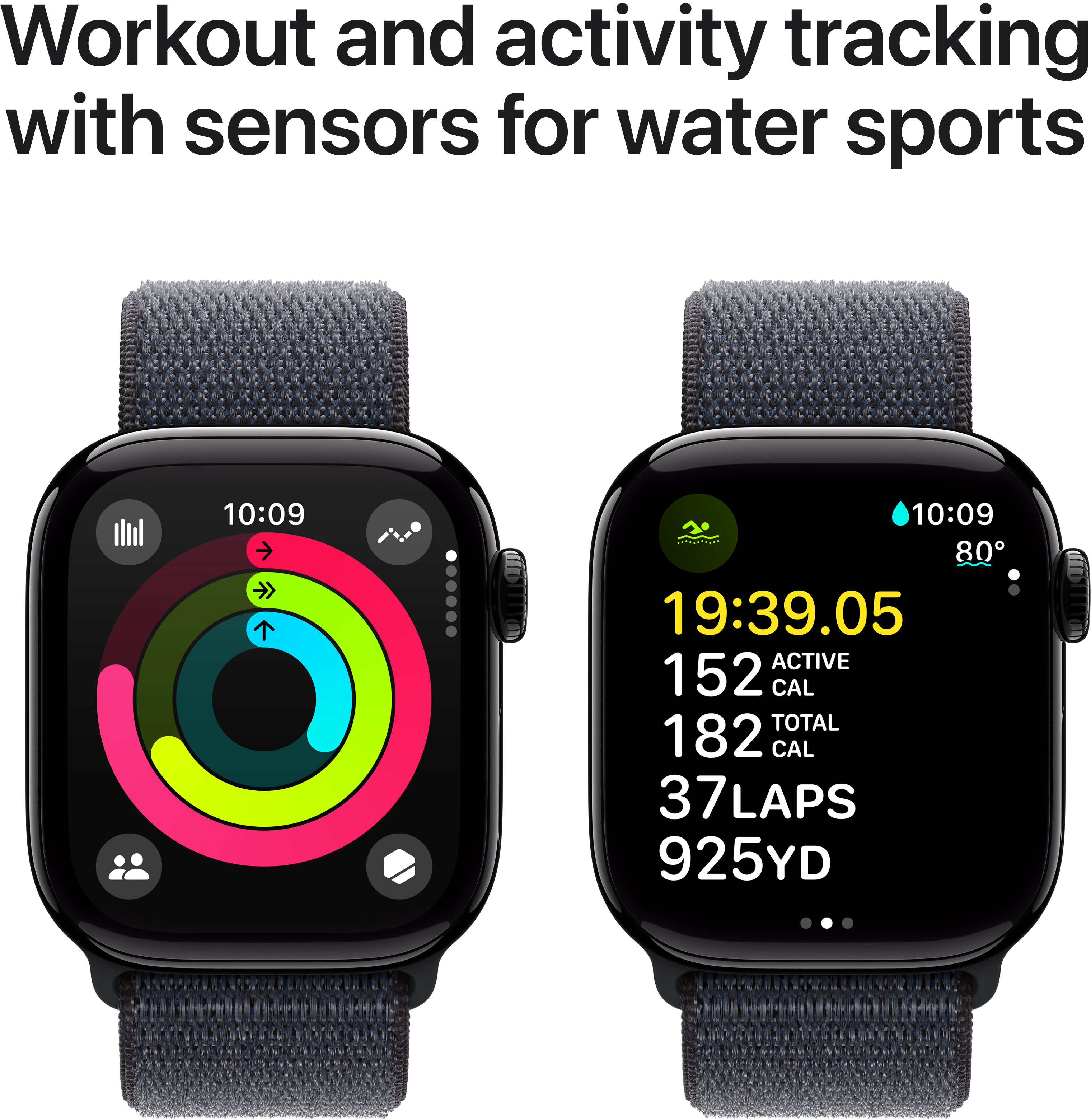 Смартгодинник Apple Watch Series 10 GPS 42mm Jet Black Aluminium Case with Ink Sport Loopфото4