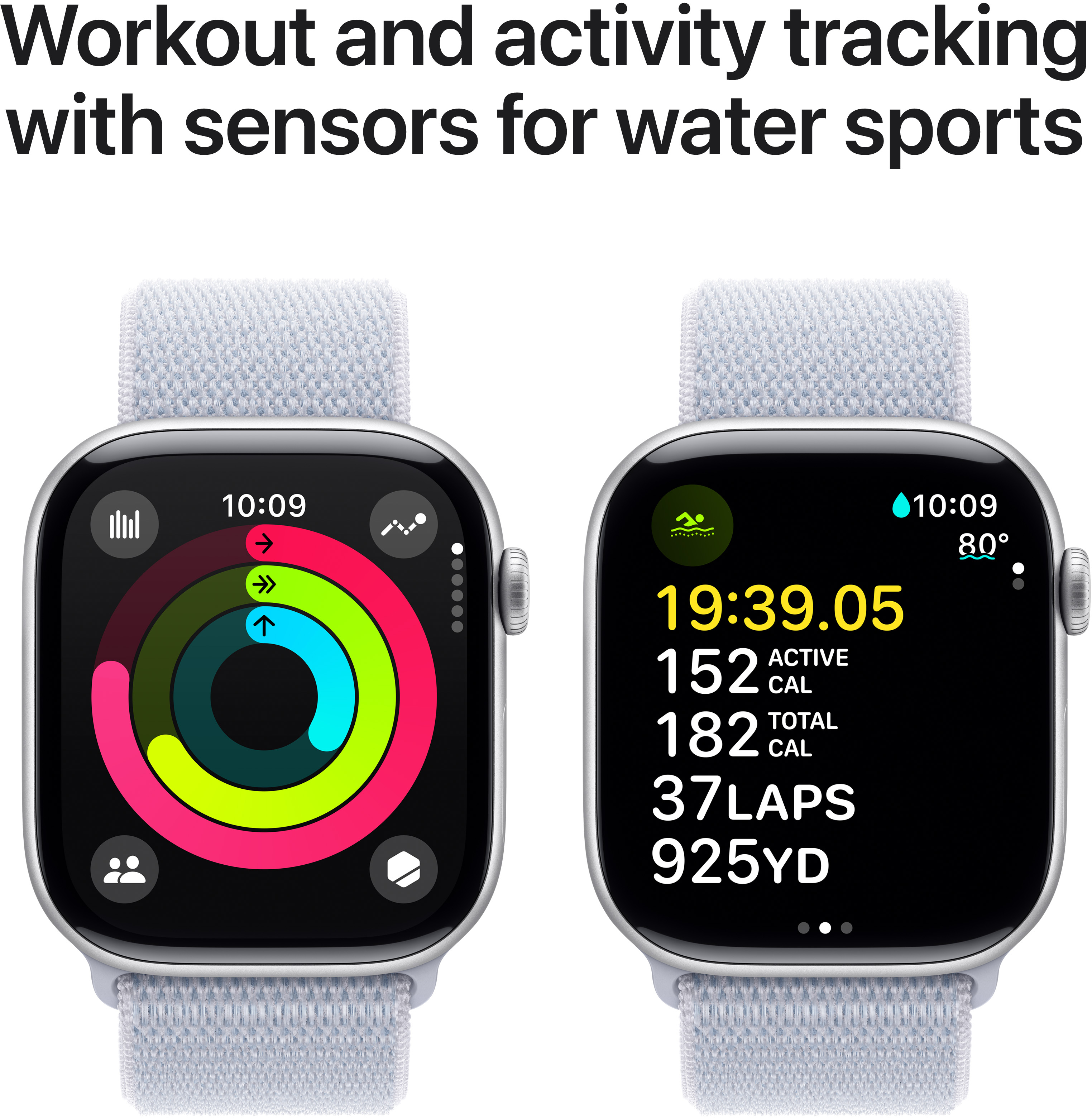 Смартгодинник Apple Watch Series 10 GPS 46mm Silver Aluminium Case with Blue Cloud Sport Loopфото4