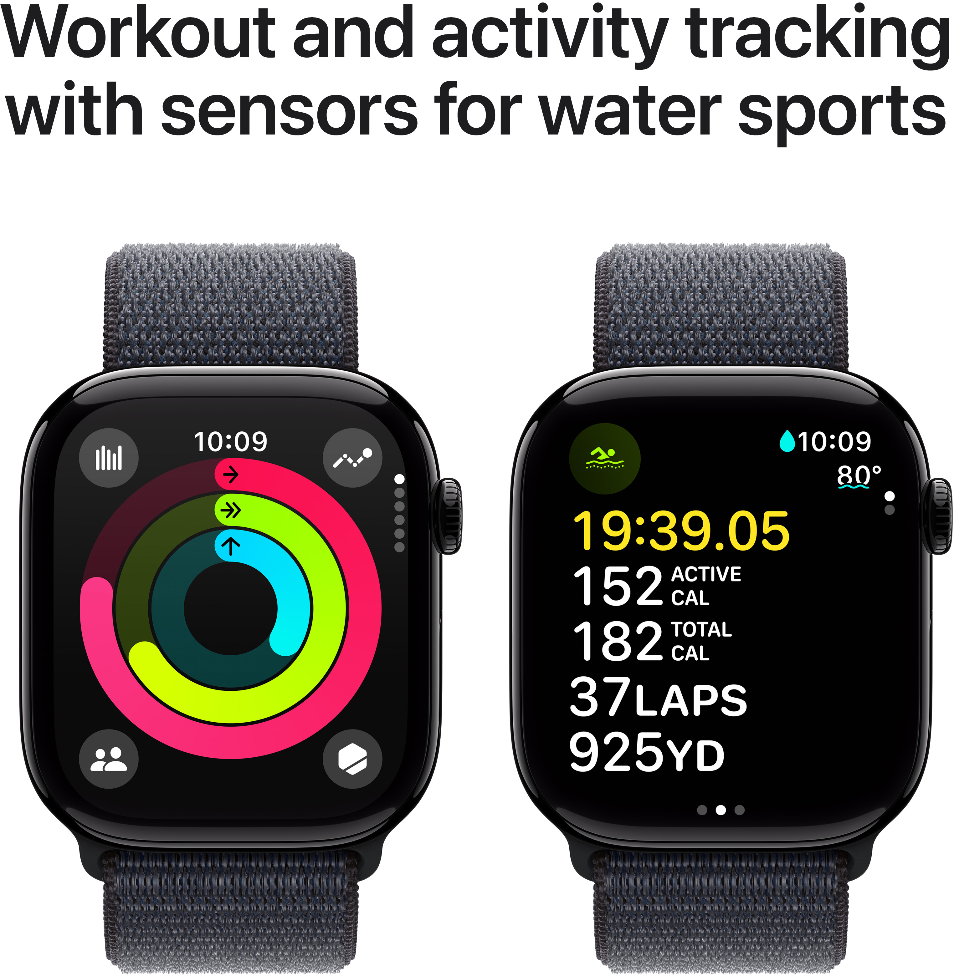 Смартгодинник Apple Watch Series 10 GPS 46mm Jet Black Aluminium Case with Ink Sport Loopфото4