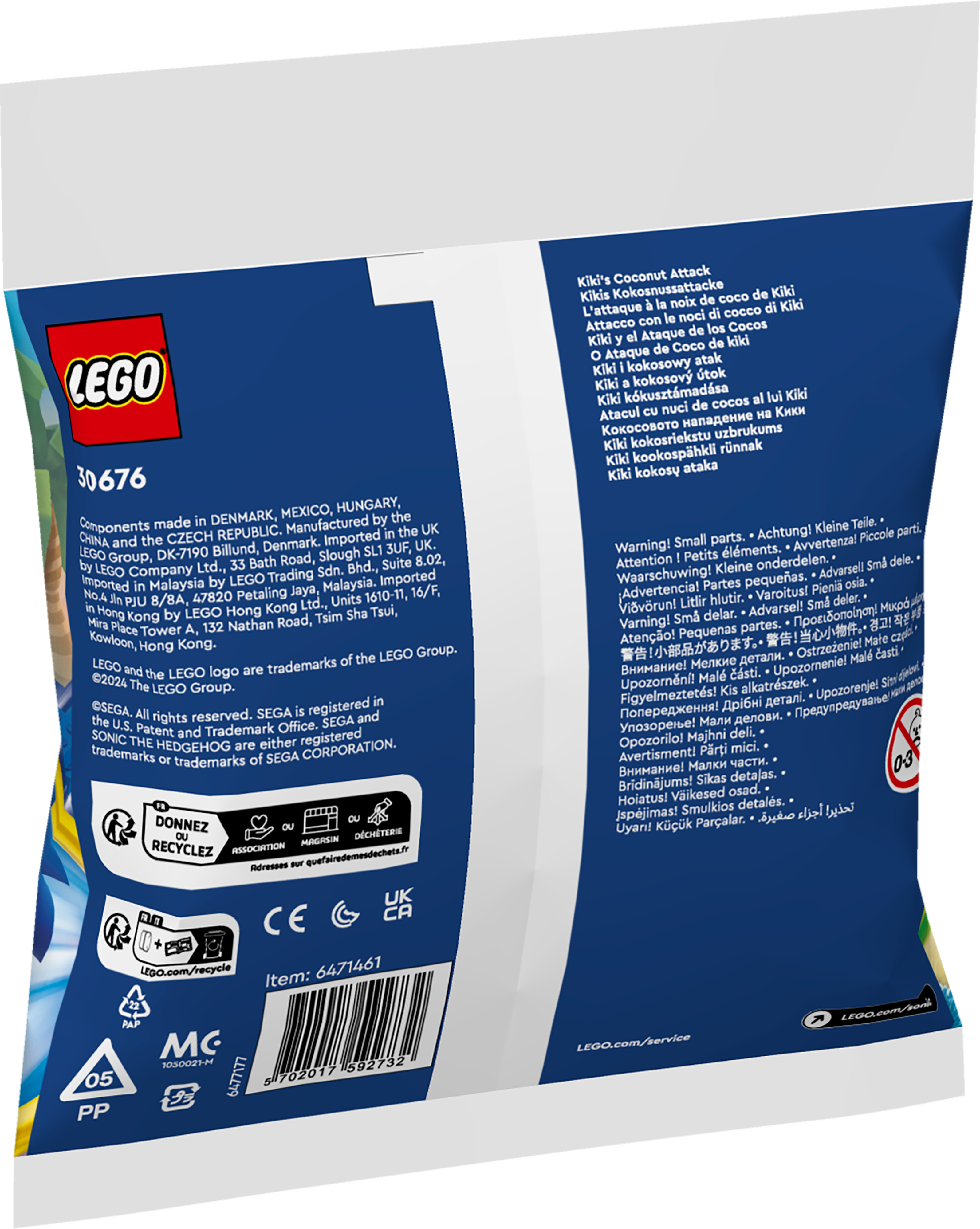 Конструктор LEGO 30676 Sonic Кокосова атака Кікіфото8