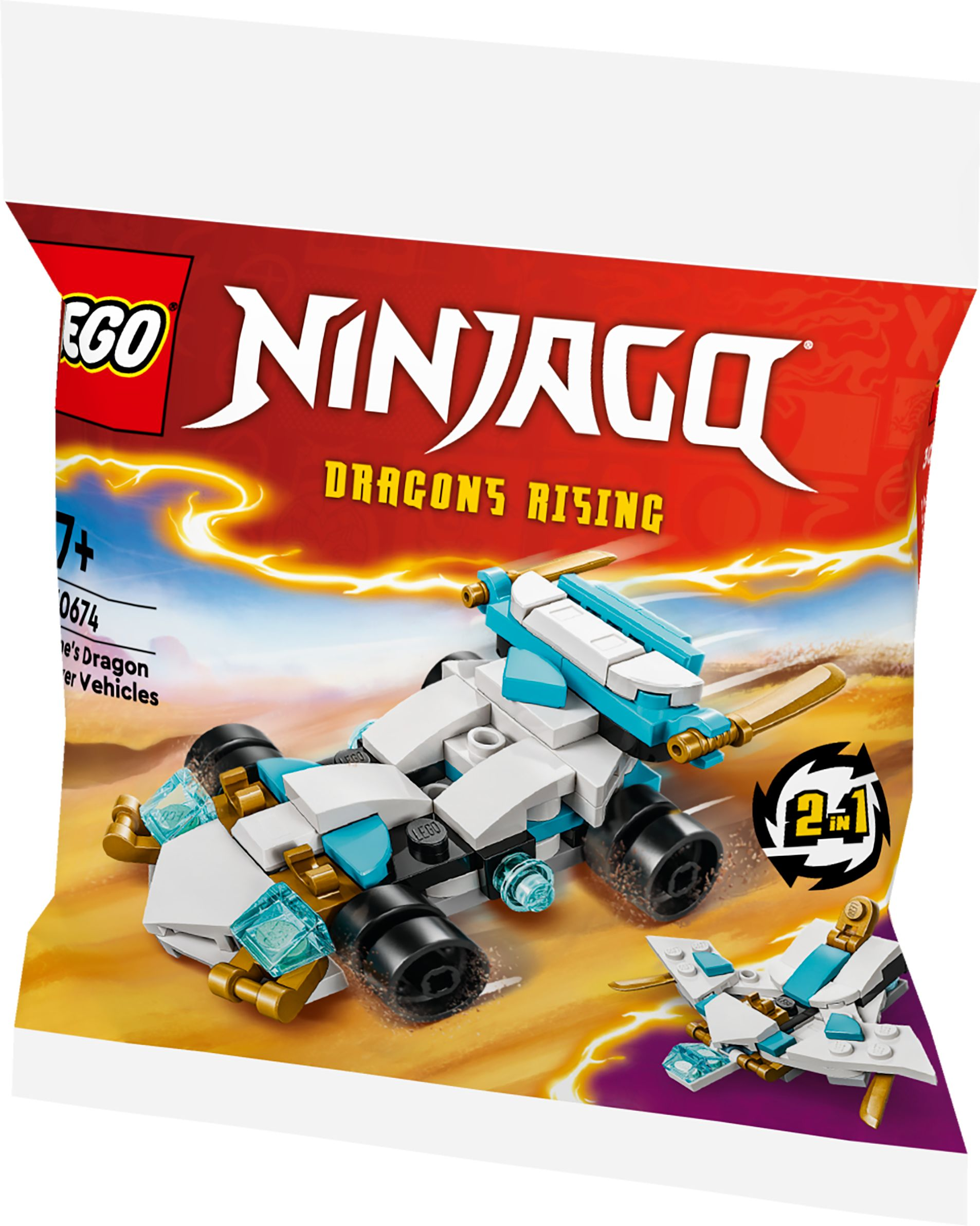 Конструктор LEGO 30674 Ninjago Суперсильные транспортные средства дракона Зейна фото 3