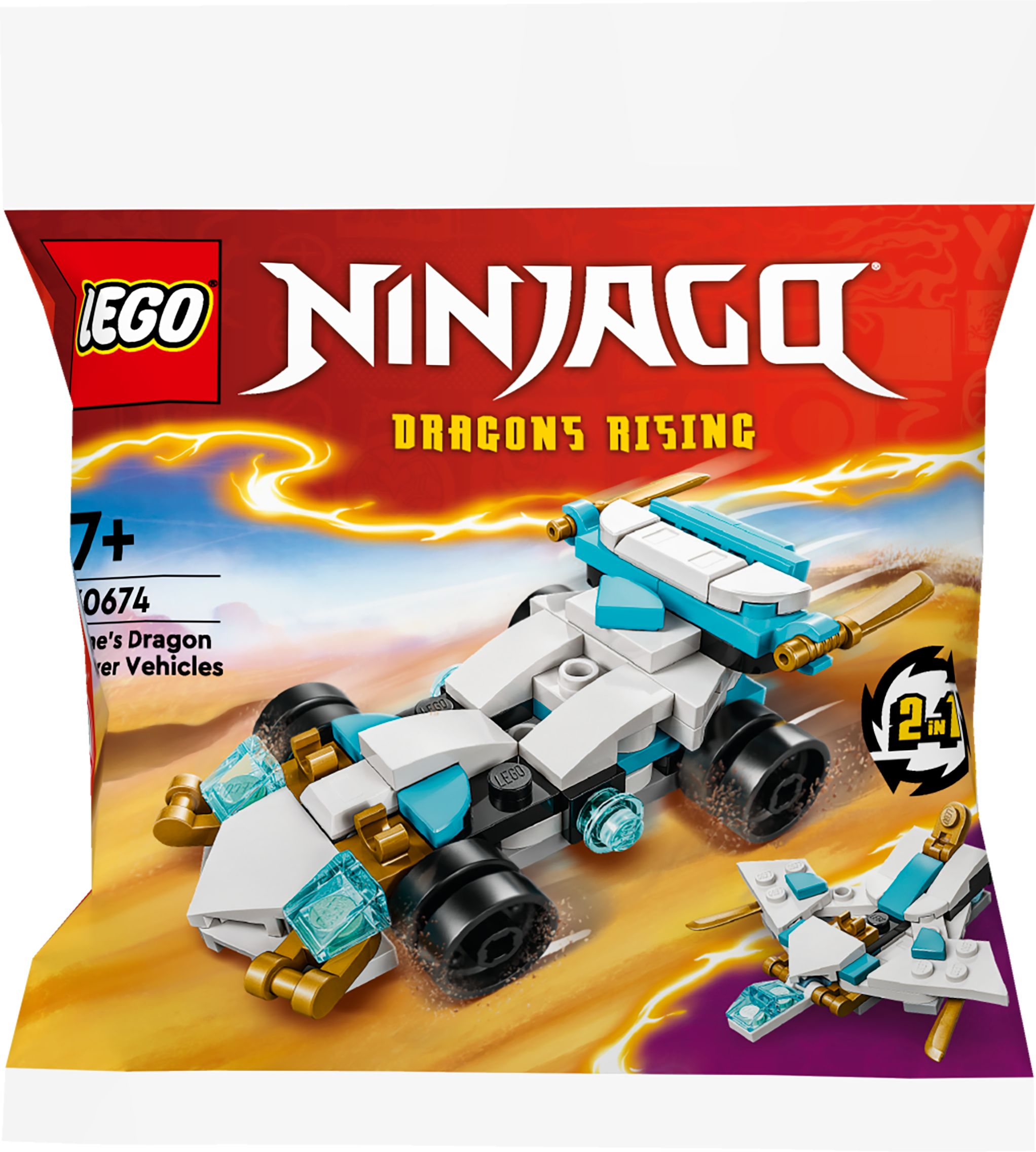 Конструктор LEGO 30674 Ninjago Суперсильные транспортные средства дракона Зейнафото2