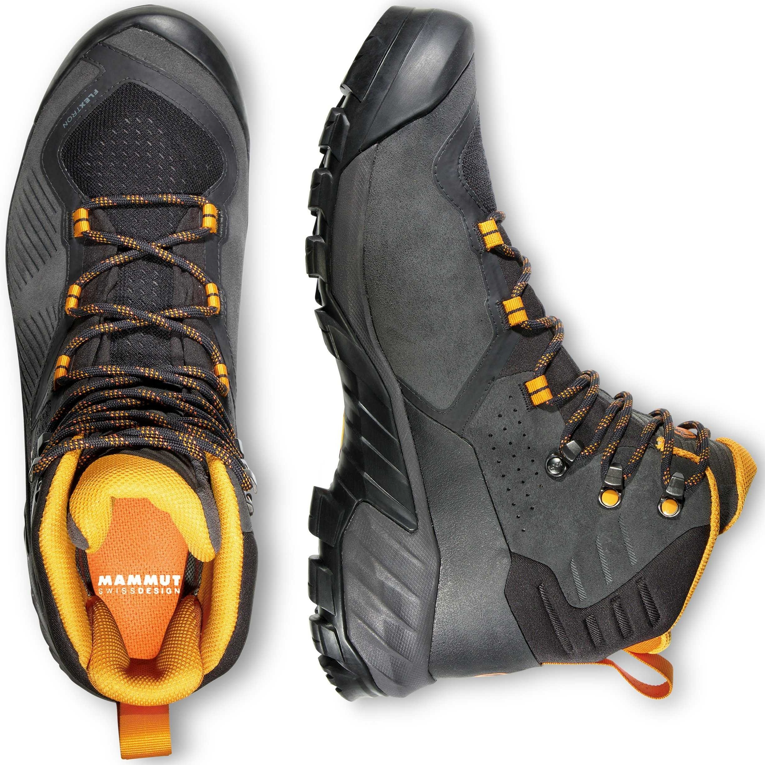 Ботинки мужские для хайкинга Mammut Sapuen High GTX 3030-04241 41 1/3 (7.5 UK) черные/желтые фото 5