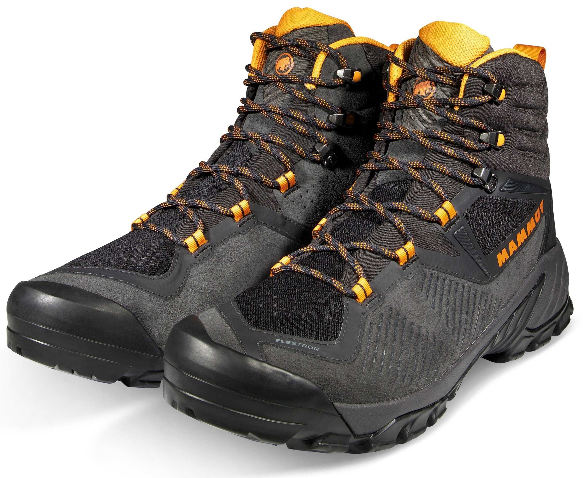 Черевики чоловічі для хайкінгу Mammut Sapuen High GTX 3030-04241 41 1/3 (7.5 UK) чорні/жовтіфото3