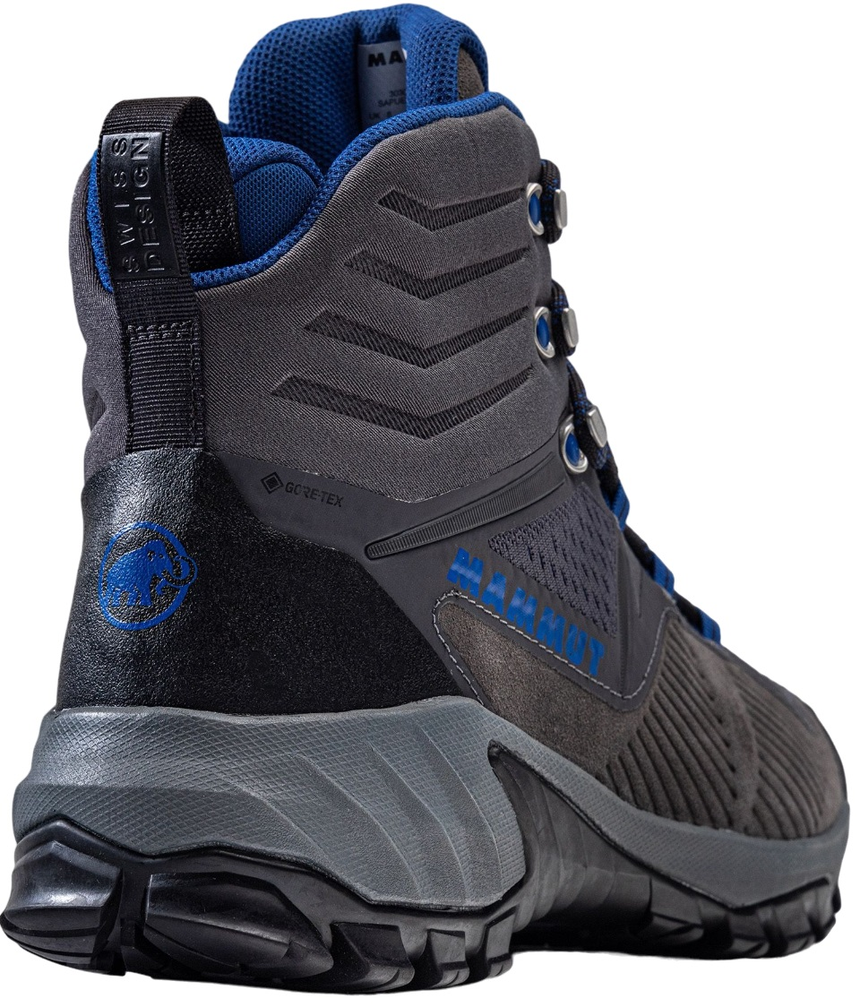 Ботинки мужские для хайкинга Mammut Sapuen High GTX 3030-04241 41 1/3 (7.5 UK) серые/синие фото 10