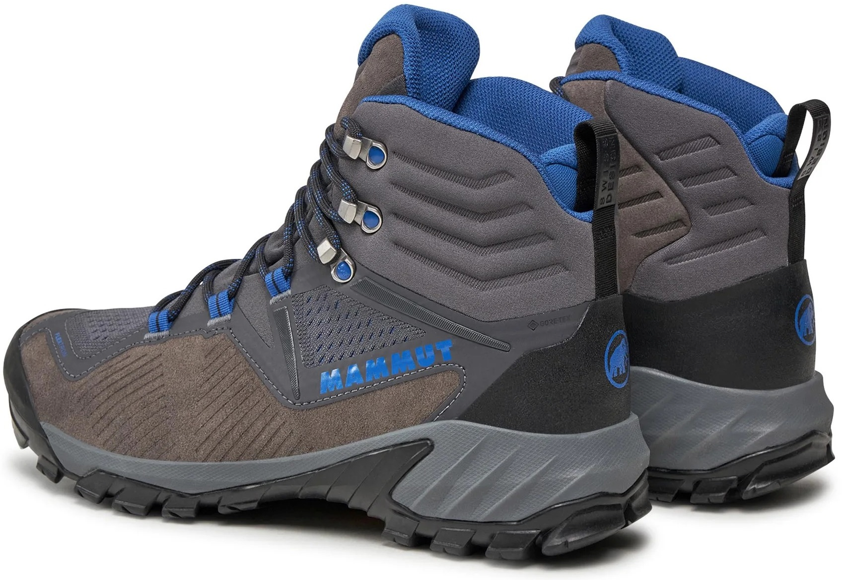 Ботинки мужские для хайкинга Mammut Sapuen High GTX 3030-04241 41 1/3 (7.5 UK) серые/синие фото 8