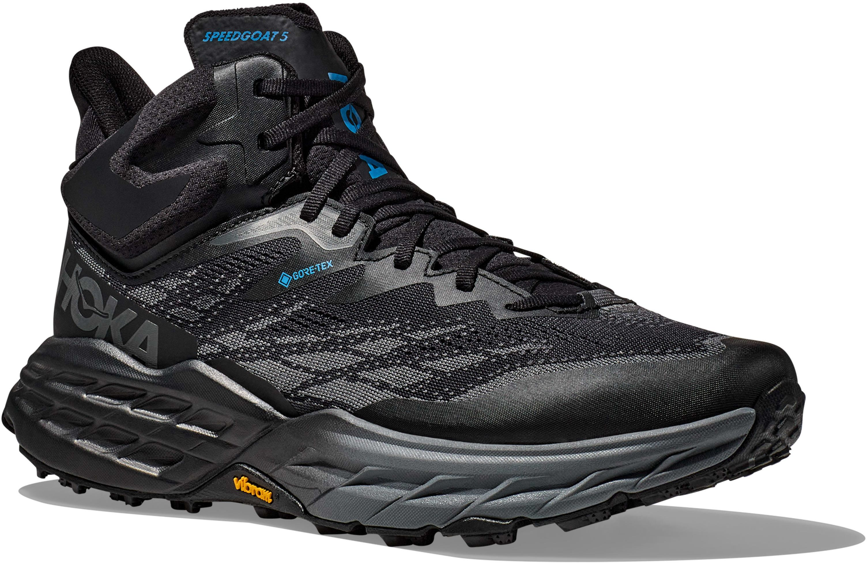 Чоловічі черевики для туризму Hoka Speedgoat 5 Mid GTX 1127918-BBLC 40 (7 US) чорніфото3