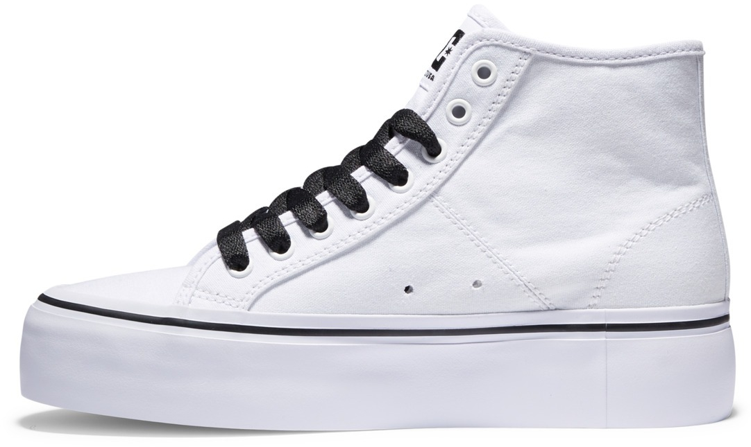 Кеды женские DC Manualhi Pltfrm J Shoe ADJS300296-WBF 42.5 (10.5 US) белые фото 