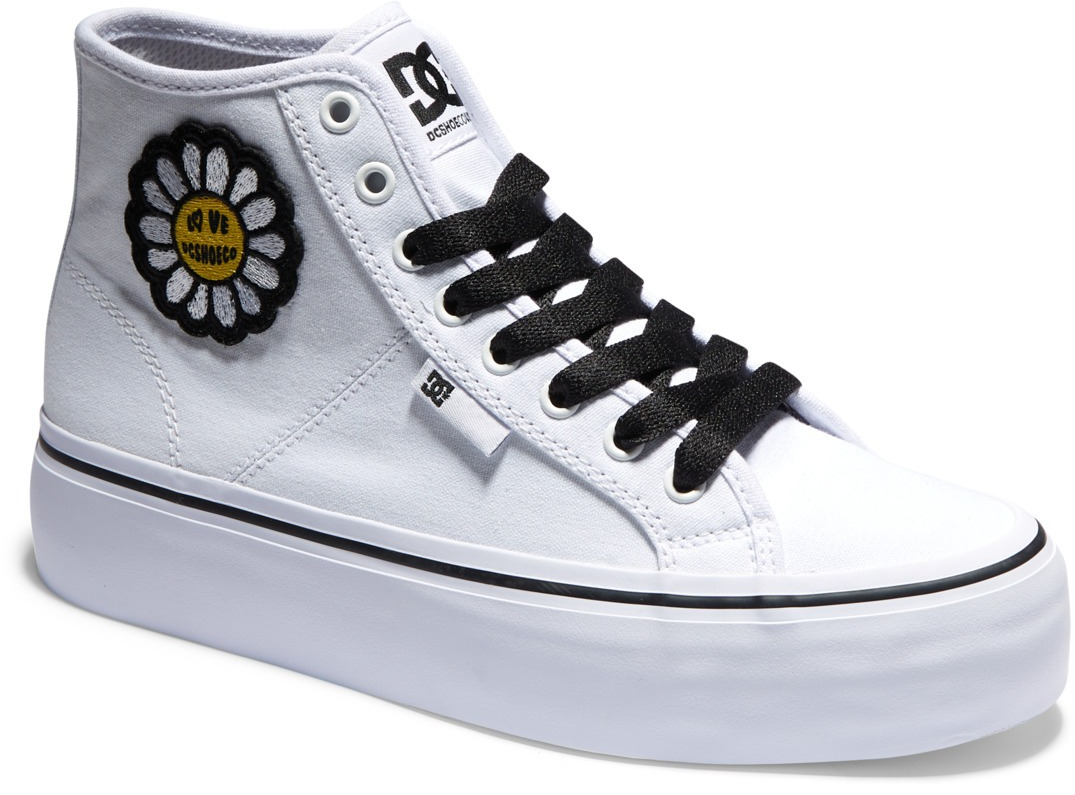 Кеды женские DC Manualhi Pltfrm J Shoe ADJS300296-WBF 42.5 (10.5 US) белые фото 