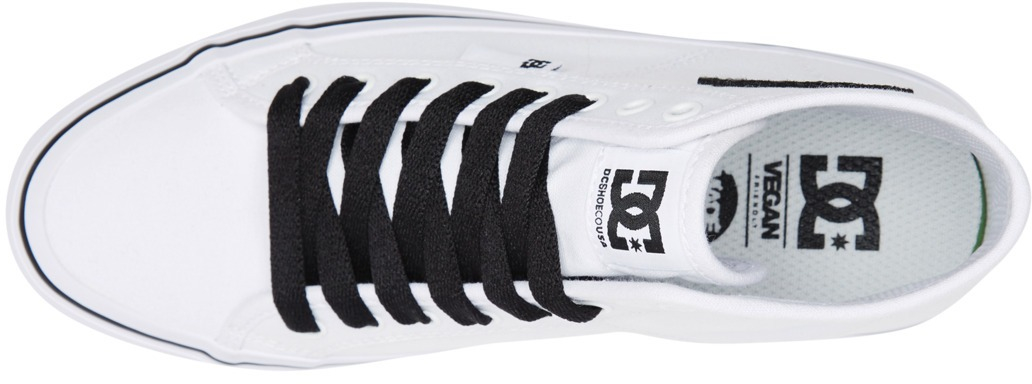 Кеды женские DC Manualhi Pltfrm J Shoe ADJS300296-WBF 42.5 (10.5 US) белые фото 