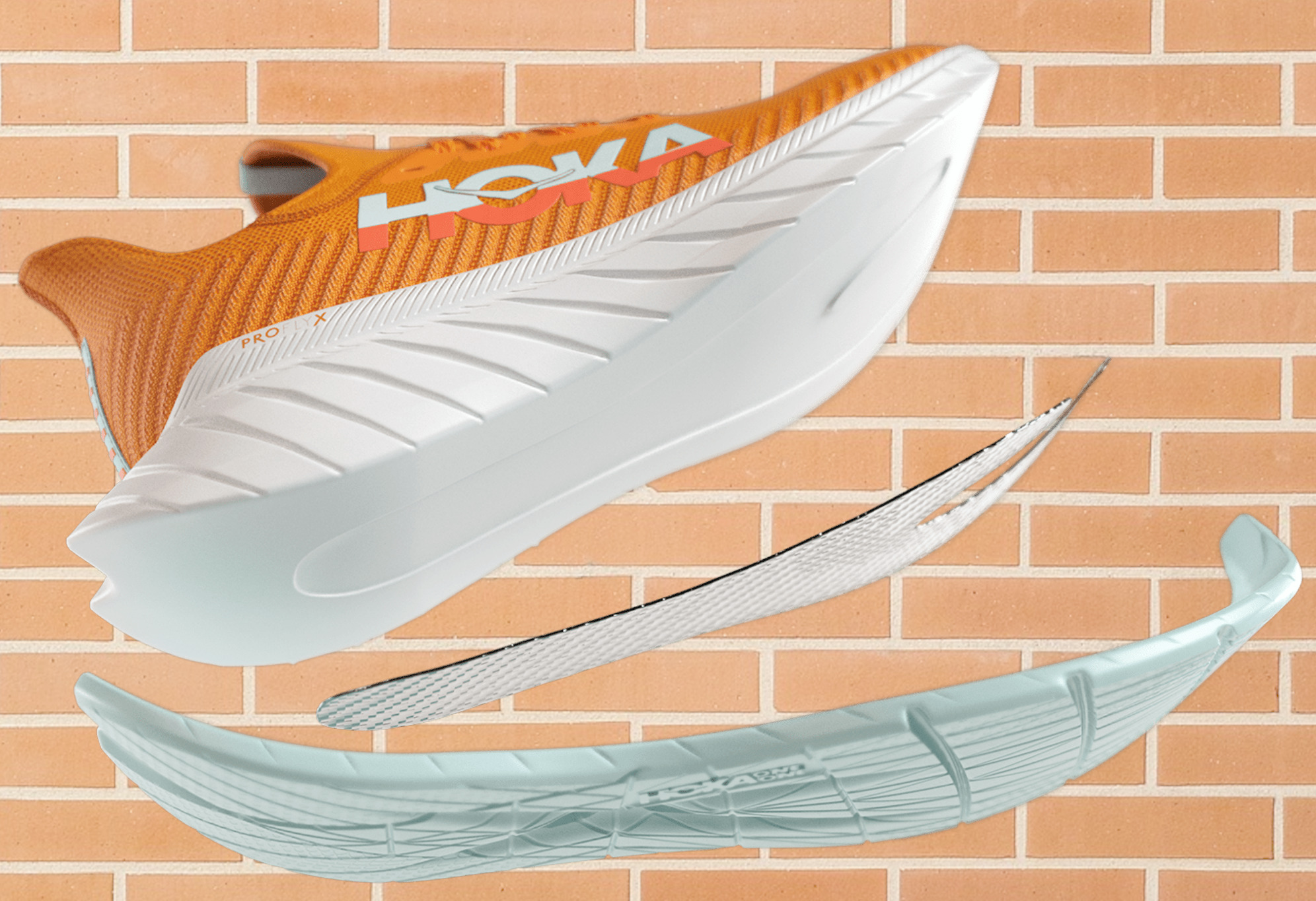 Кросівки чоловічі для бігу Hoka Carbon X 3 1123192-BSEP 40 (7 US) біліфото7