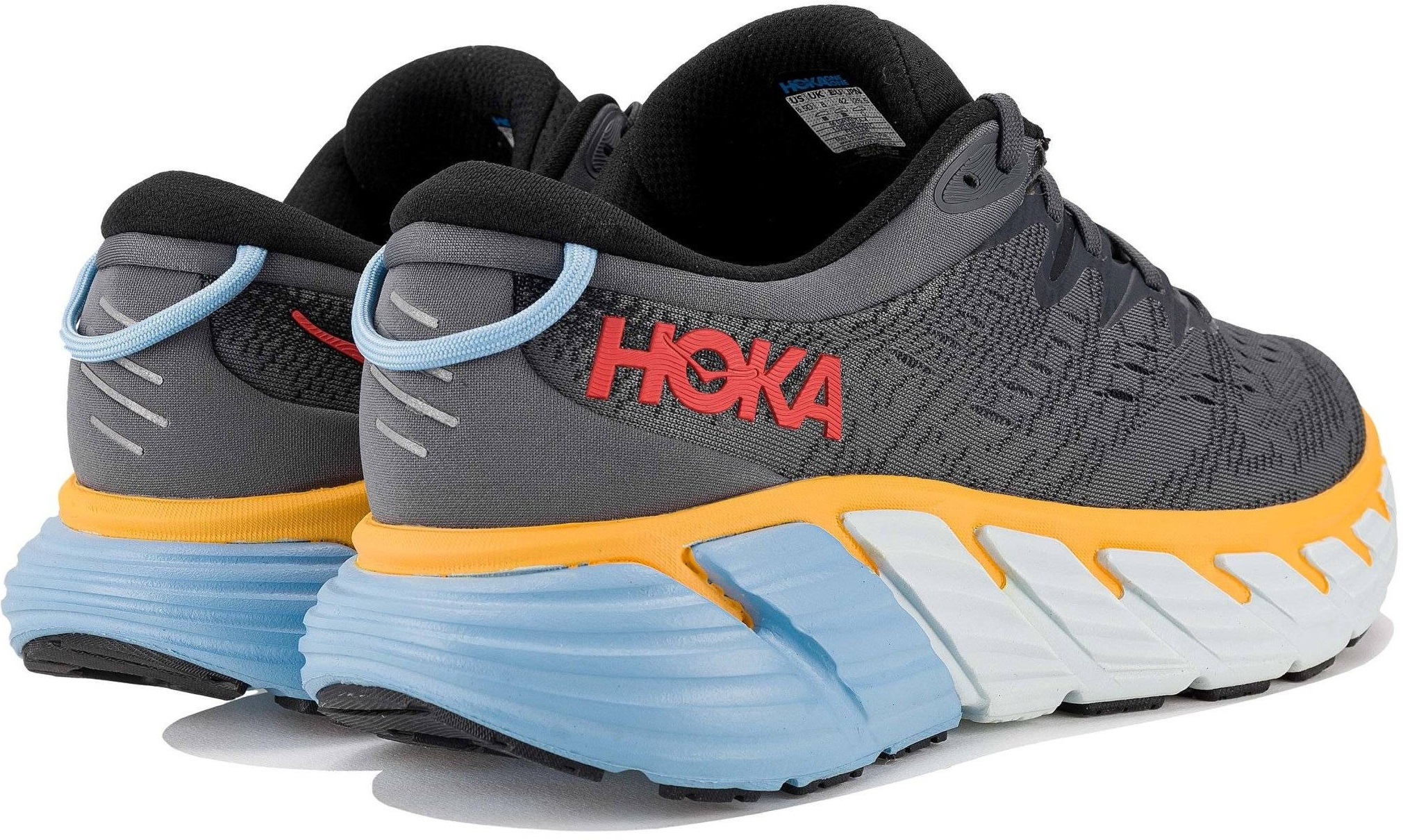 Кроссовки мужские для бега Hoka Gaviota 4 1123198-CARC 42 2/3 (9 US) серые фото 6