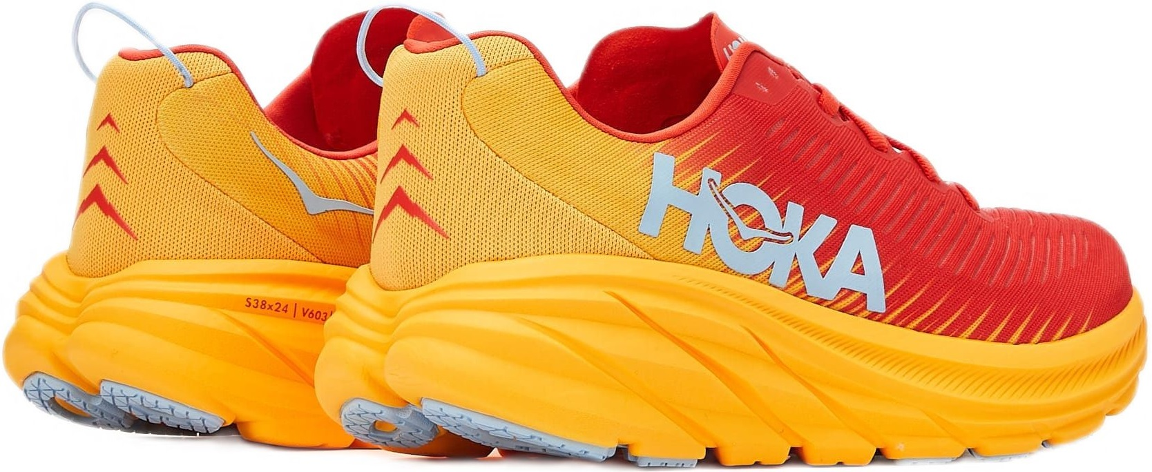 Кроссовки мужские для бега Hoka Rincon 3 1119395-FAYW 41 1/3 (8 US) красные фото 7