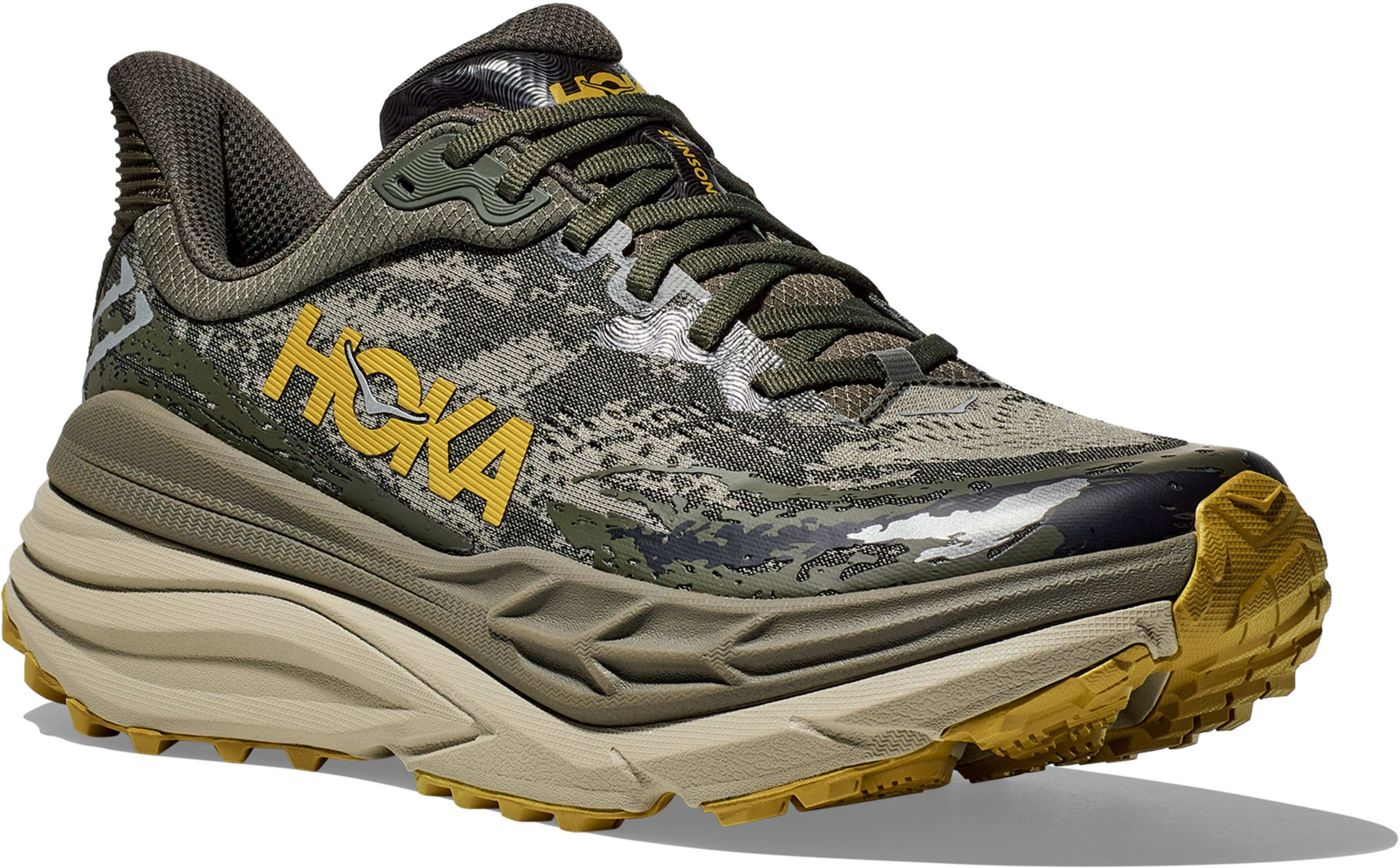 Кроссовки мужские для бега Hoka Stinson 7 1141530-OZF 40 (7 US) оливковыефото3