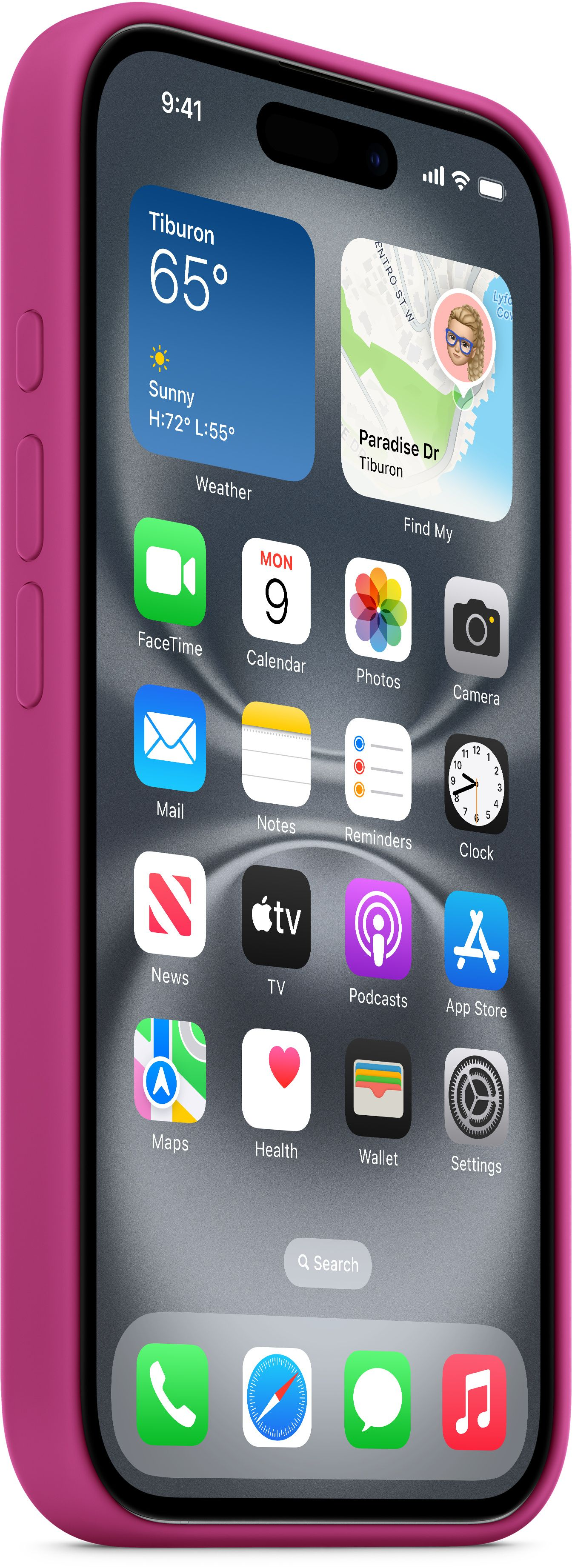 Чохол Apple для iPhone 16 Silicone Case with MagSafe Fuchsia (MYY53ZM/A)фото6