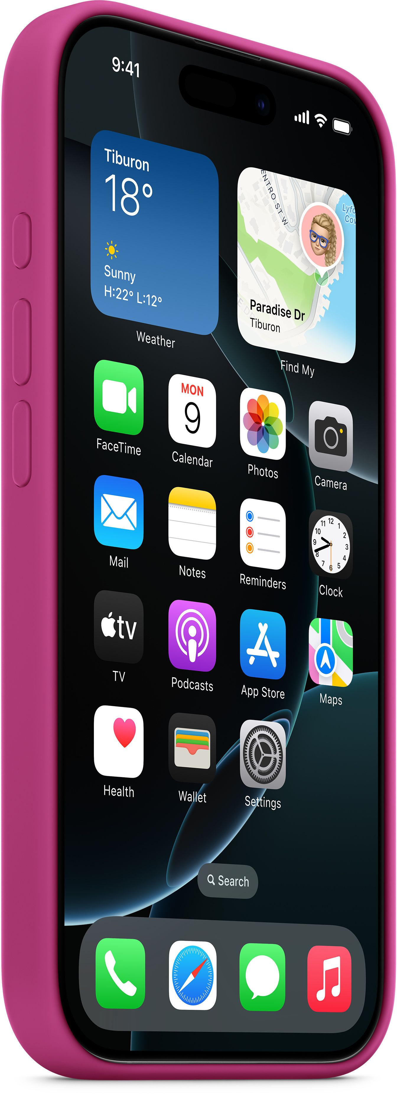 Чохол Apple для iPhone 16 Pro Silicone Case with MagSafe Fuchsia (MYYN3ZM/A)фото5