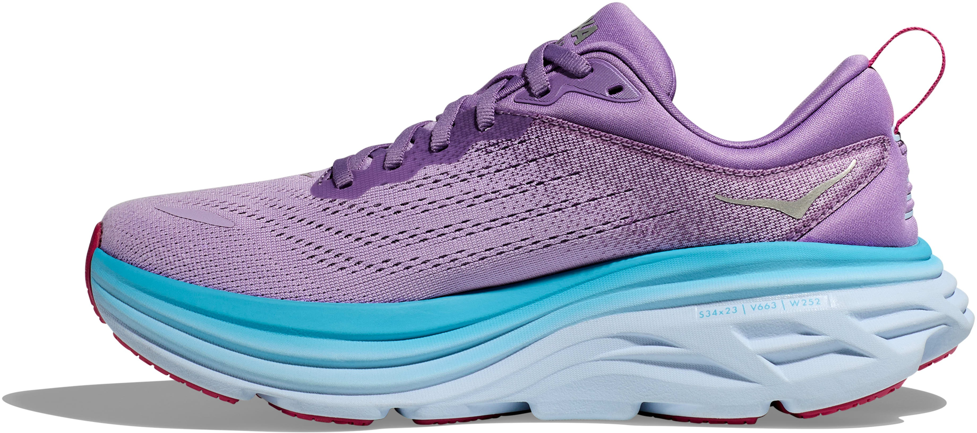 Кроссовки женские для бега Hoka Bondi 8 1127952-CVPL 36 2/3 (5.5 US) фиолетовые фото 2