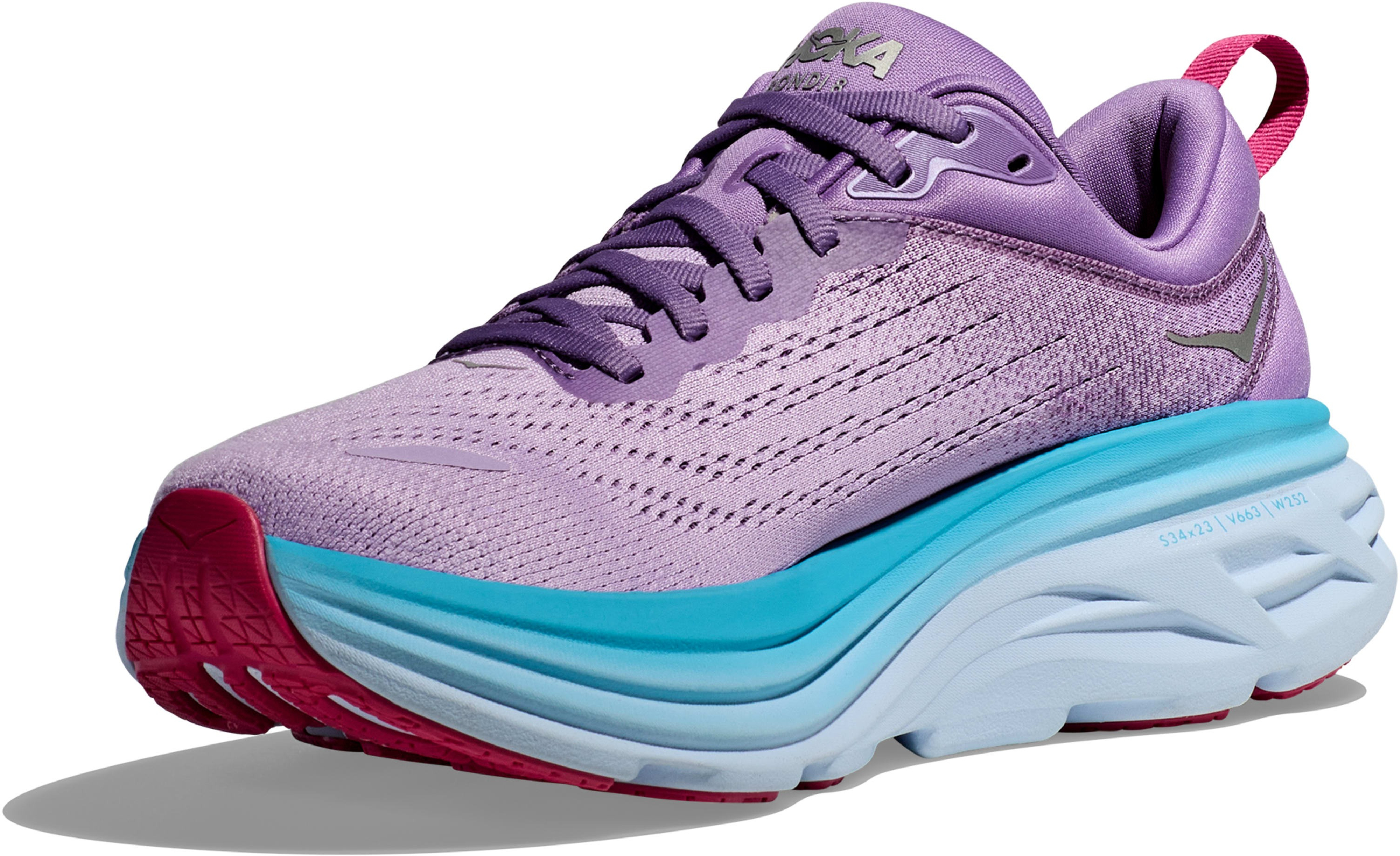 Кроссовки женские для бега Hoka Bondi 8 1127952-CVPL 36 2/3 (5.5 US) фиолетовые фото 4