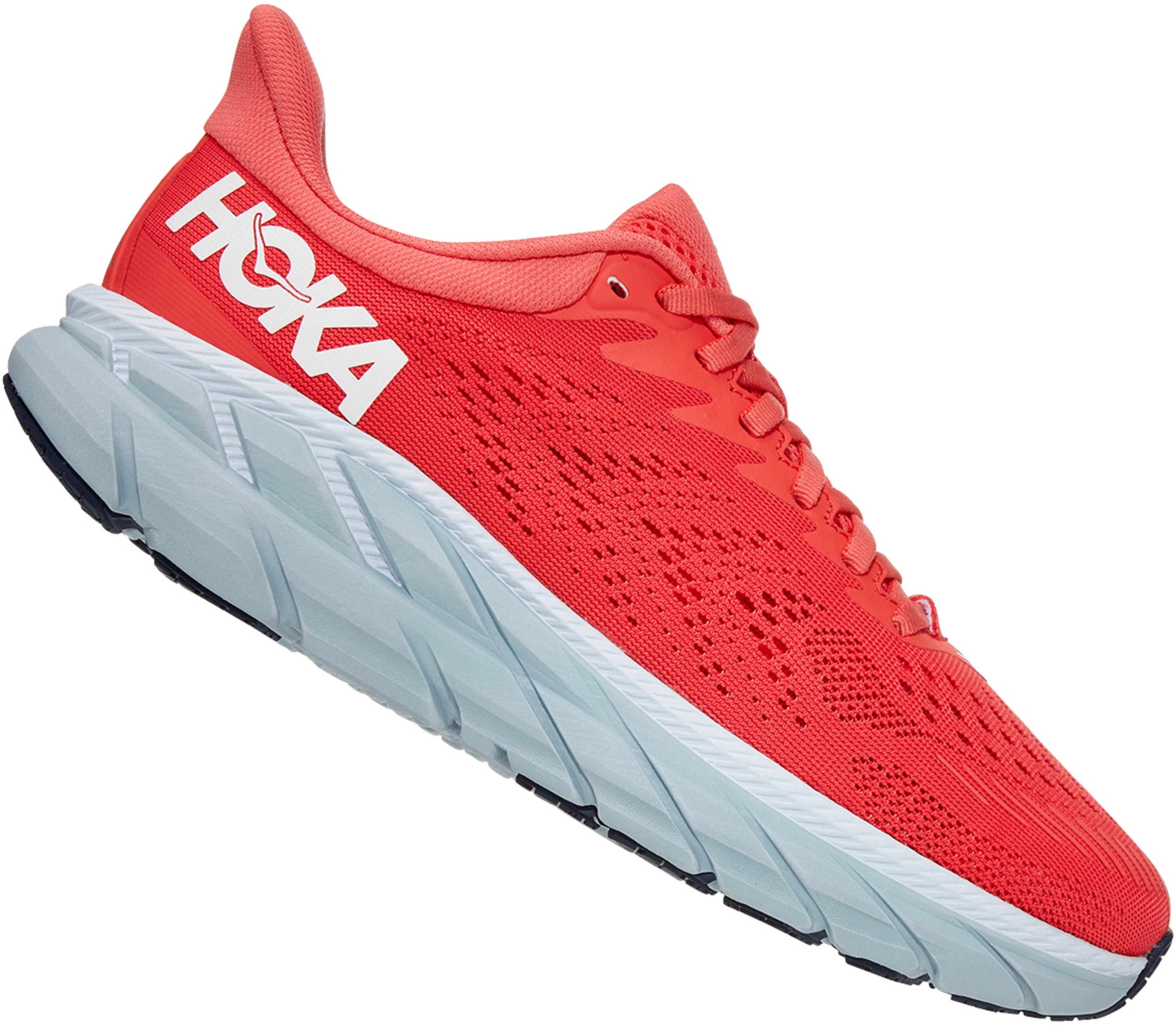 Кроссовки женские для бега Hoka Clifton 7 1110509-HCWH 42 (9.5 US) коралловые фото 3