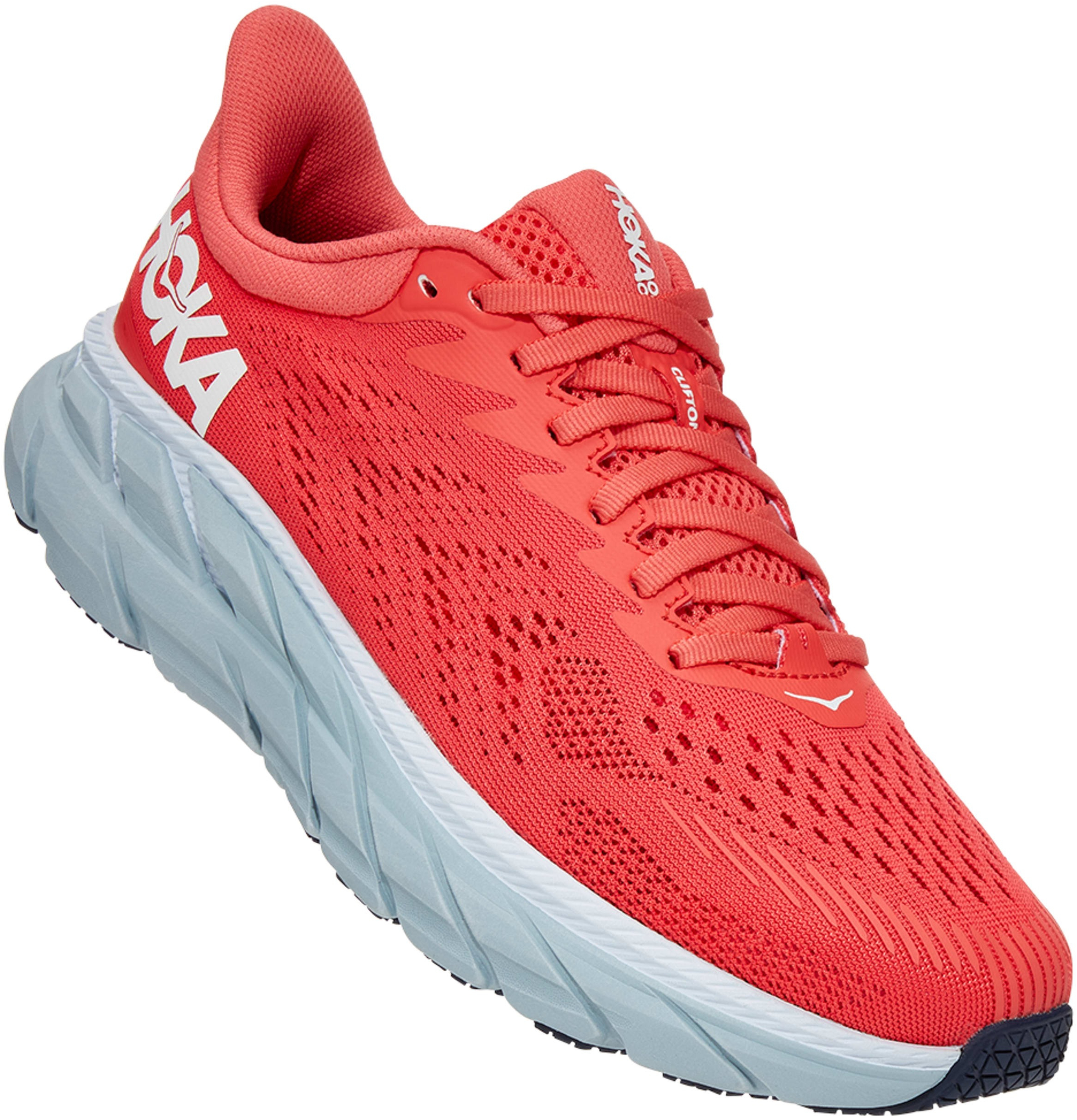 Кроссовки женские для бега Hoka Clifton 7 1110509-HCWH 42 (9.5 US) коралловые фото 5