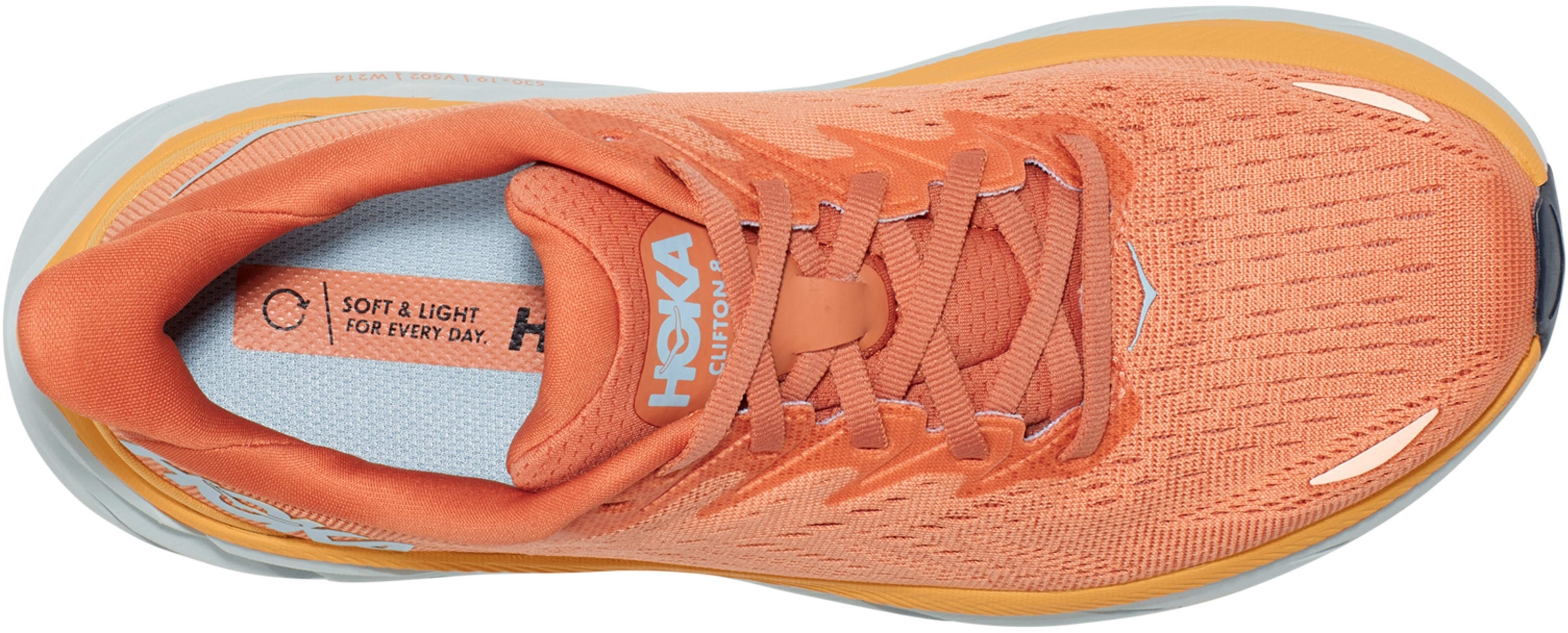 Кроссовки женские для бега Hoka Clifton 8 1119394-SBSCR 36 (5 US) оранжевые фото 6