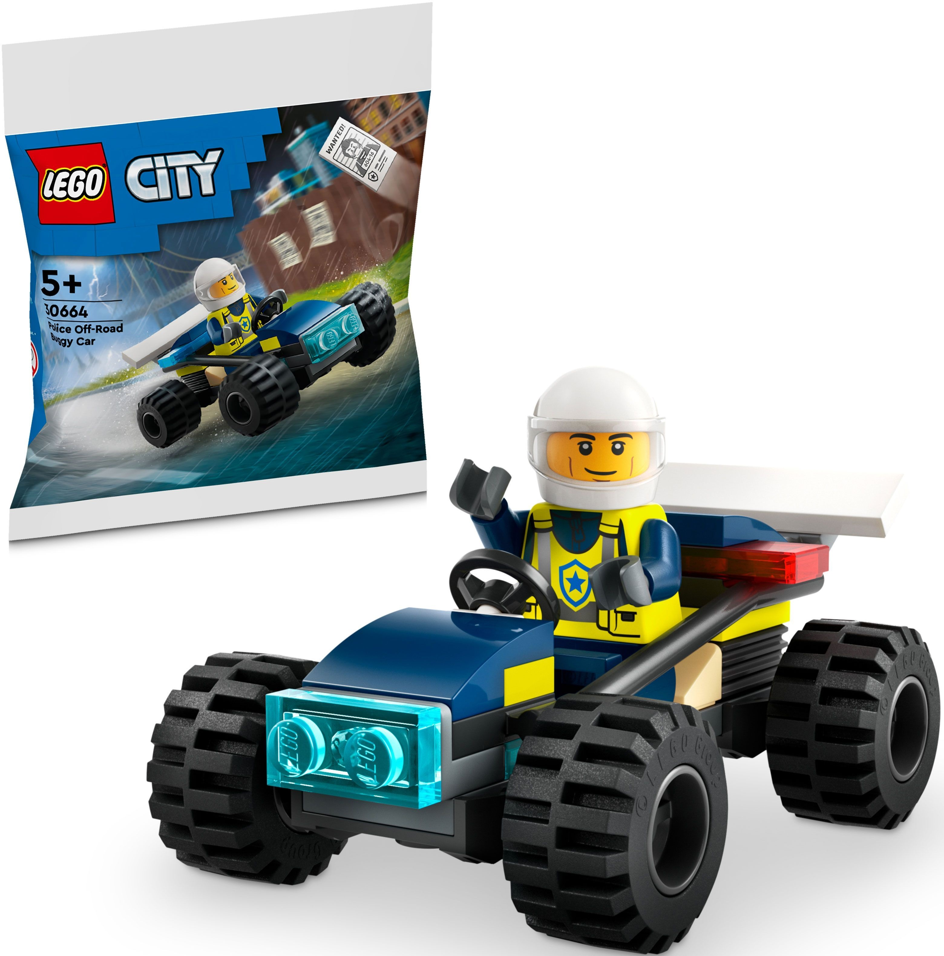 Конструктор LEGO 30664 City Поліцейський баггі для бездоріжжяфото4