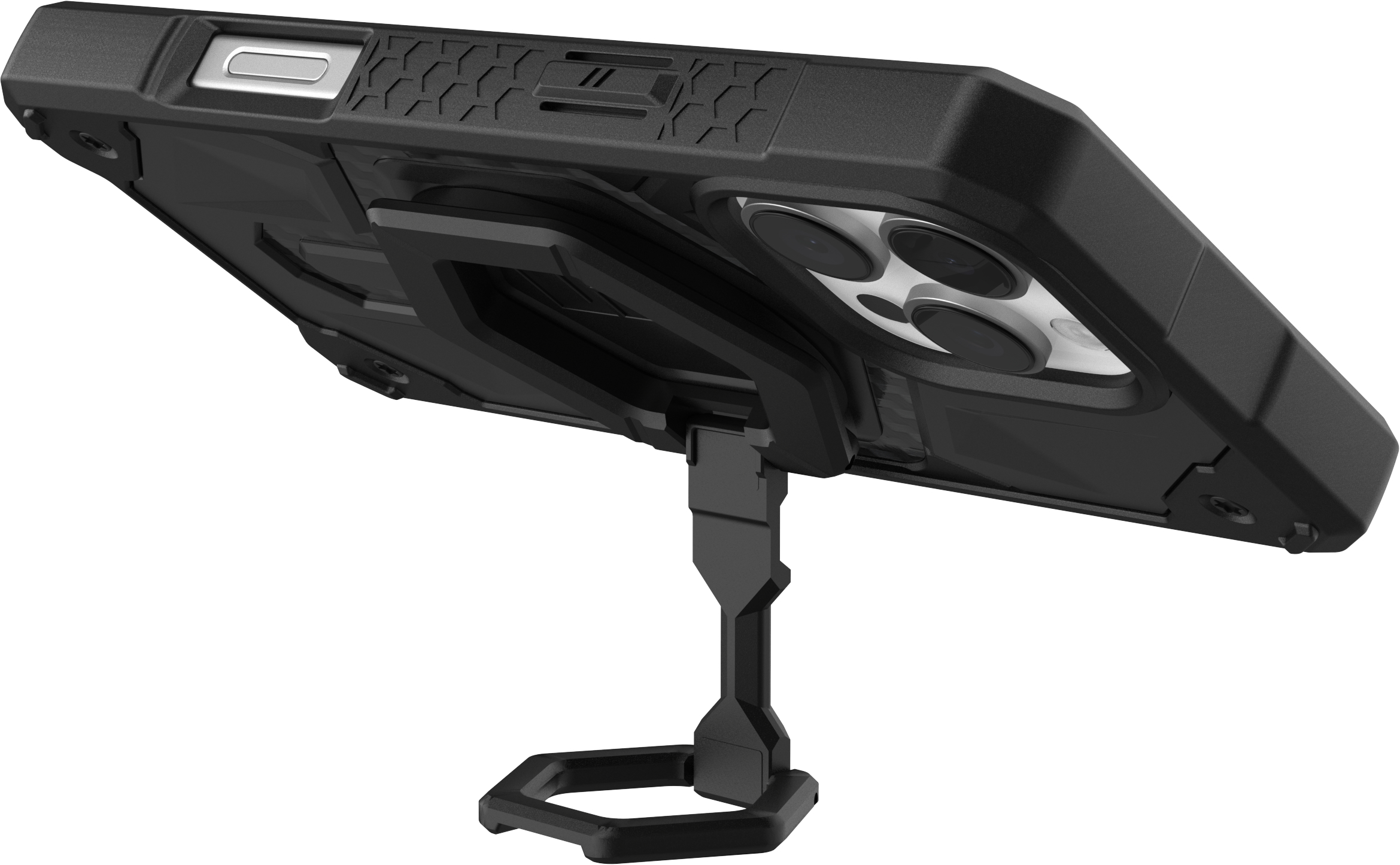 Чехол + магнитное кольцо-держатель UAG для Apple iPhone 16 Pro Max Monarch Pro Magsafe Carbon Fiber, Black (1144571BV01) фото 