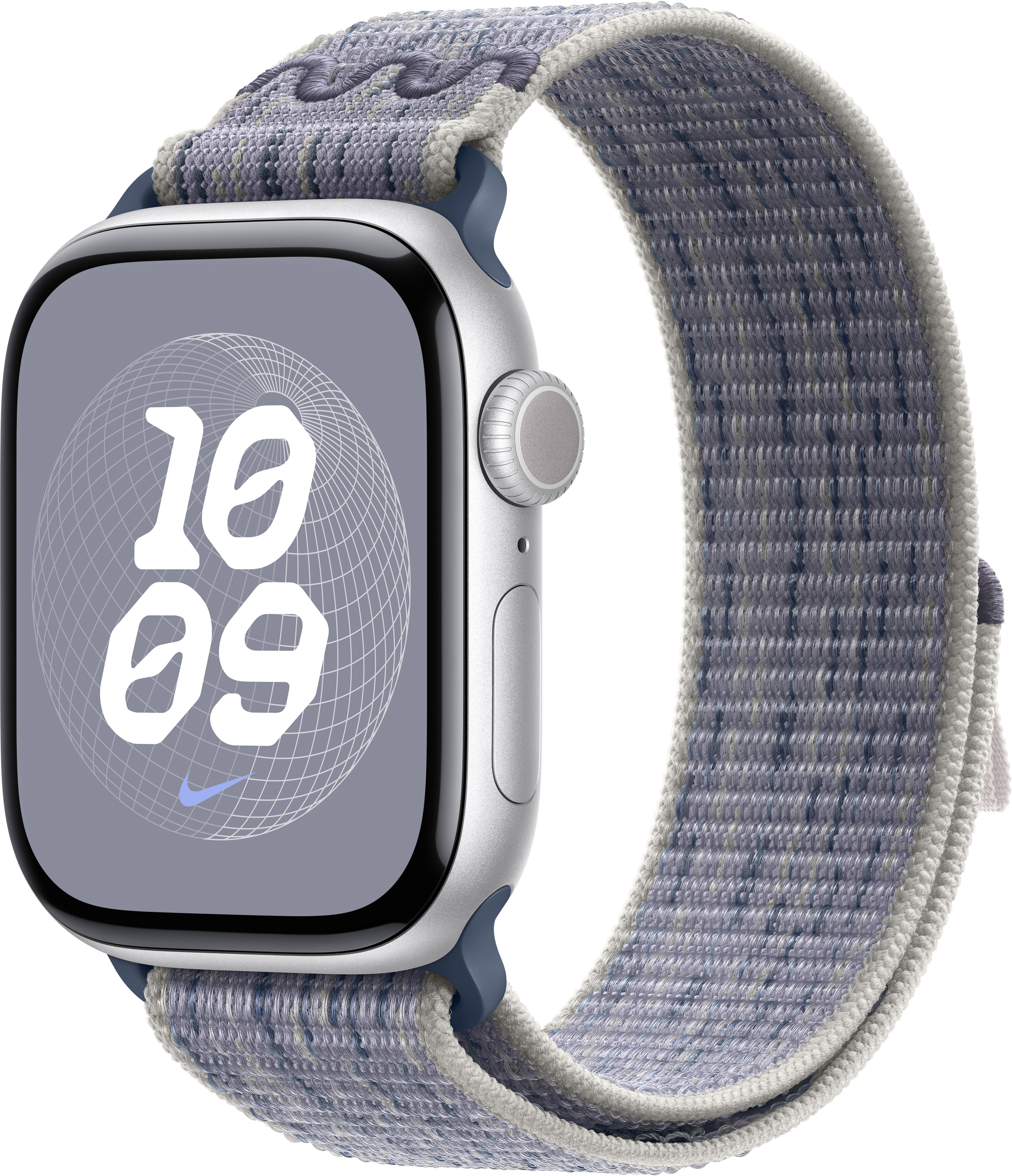 Ремінець Apple Watch 40mm Grey/Blue Nike Sport Loop (MC1G4ZM/A)фото3