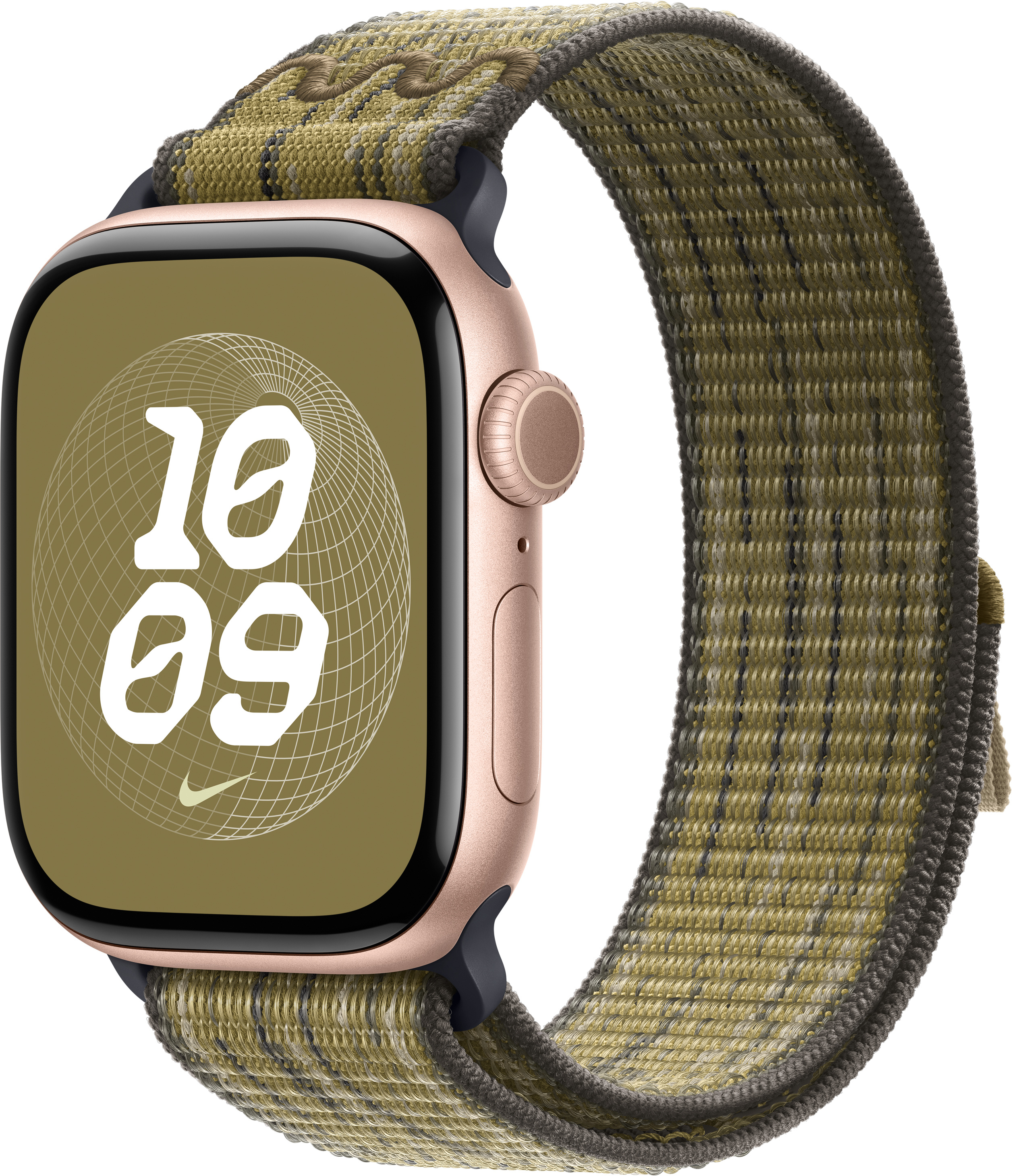 Ремінець Apple Watch 40mm Green/Grey Nike Sport Loop (MC1H4ZM/A)фото3