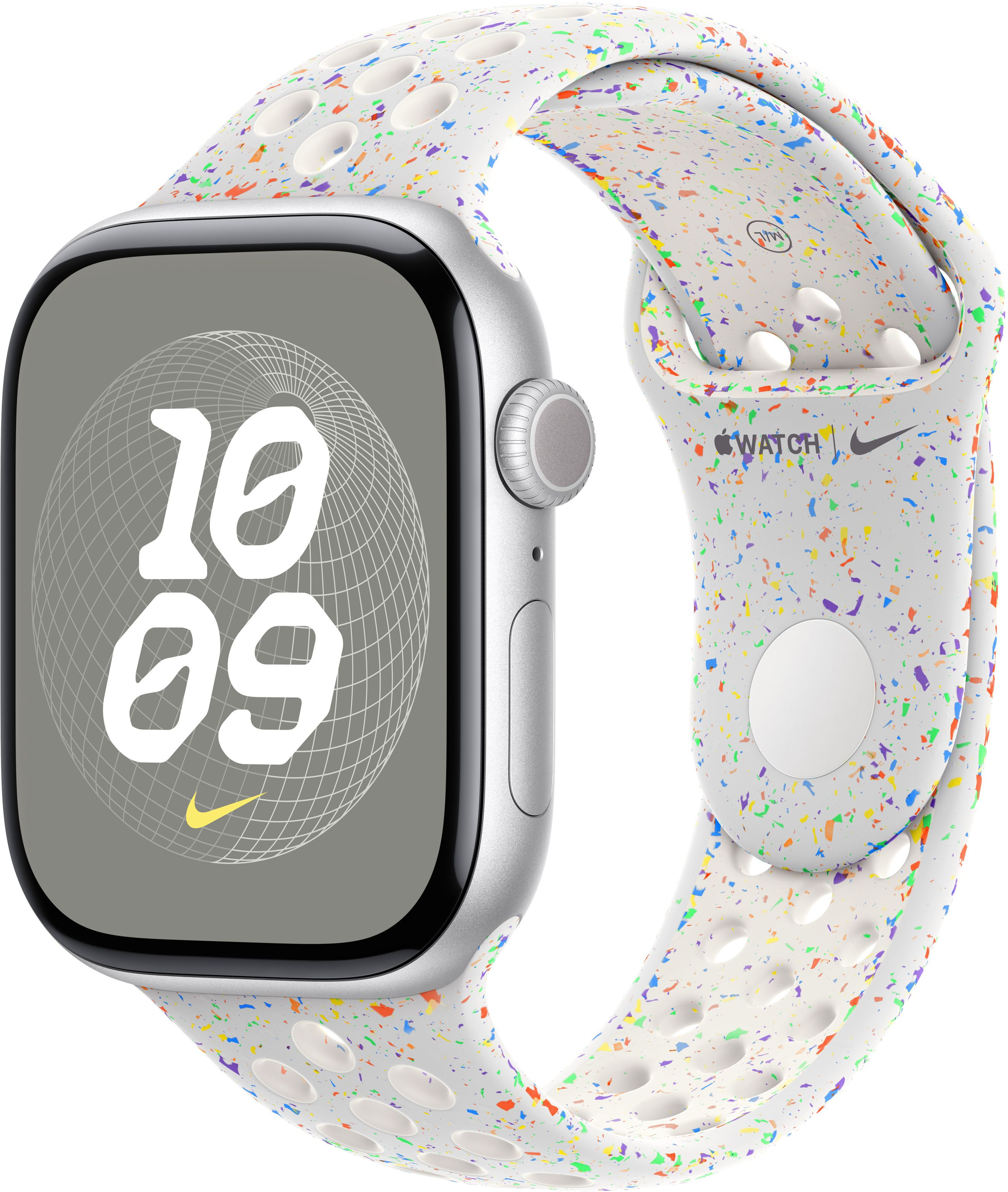 Ремінець Apple Watch 46mm Pure Platinum Nike Sport Band S/M (MYL43ZM/A)фото3