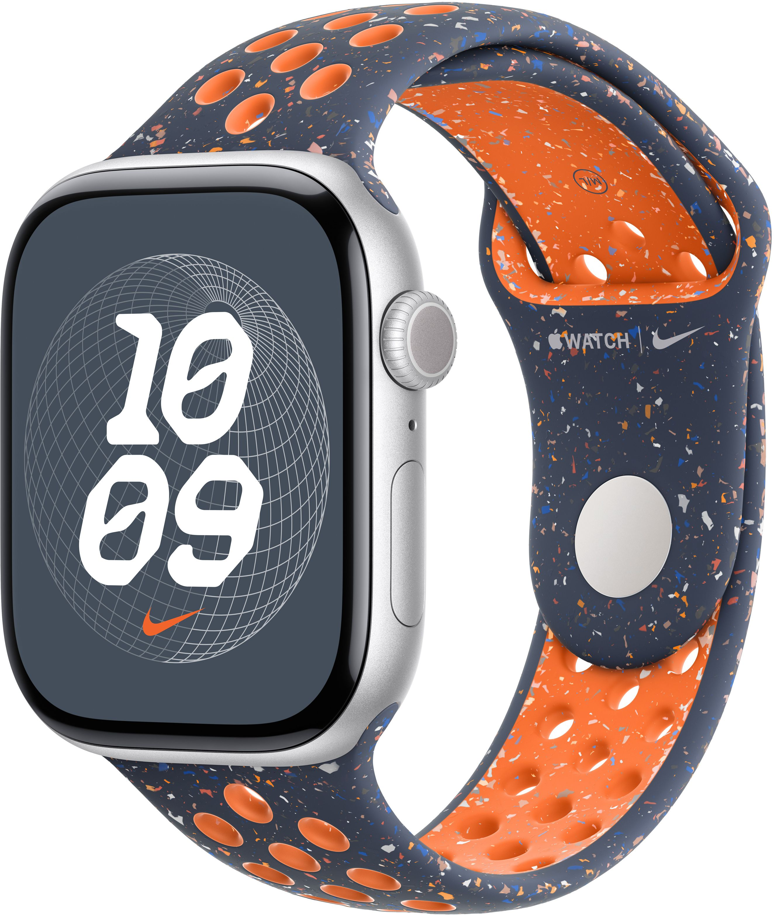 Ремешок Apple Watch 46mm Blue Flame Nike Sport Band S/M (MYLA3ZM/A) фото 3