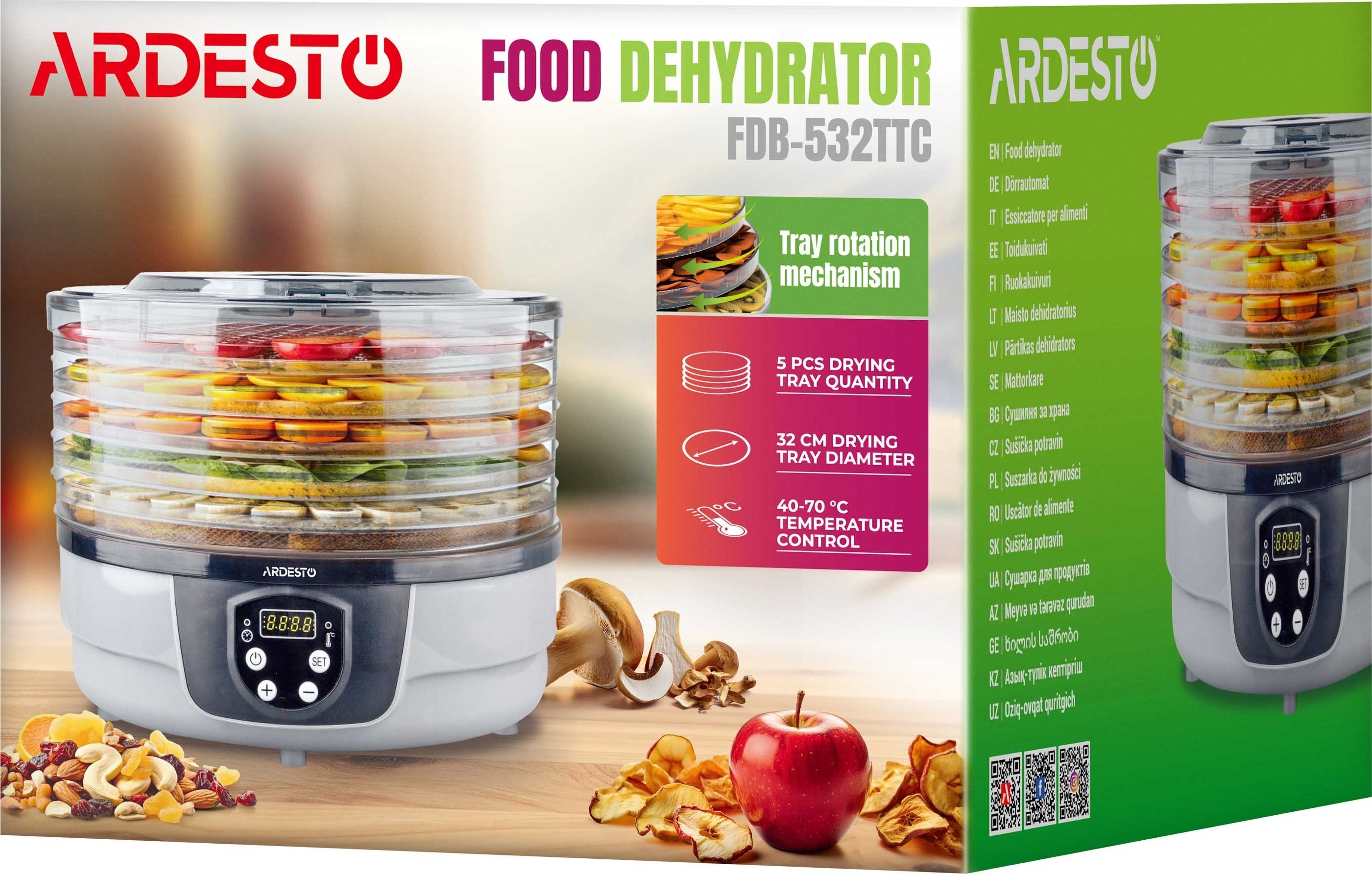 Сушарка для овочів і фруктів ARDESTO FDB-532TTCфото7