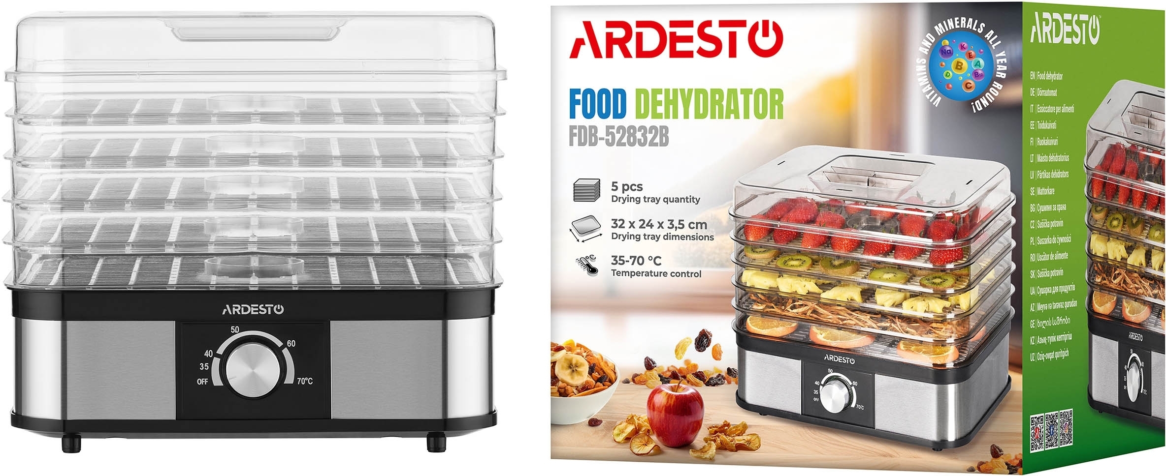 Сушка для овощей и фруктов ARDESTO FDB-52832B фото 6