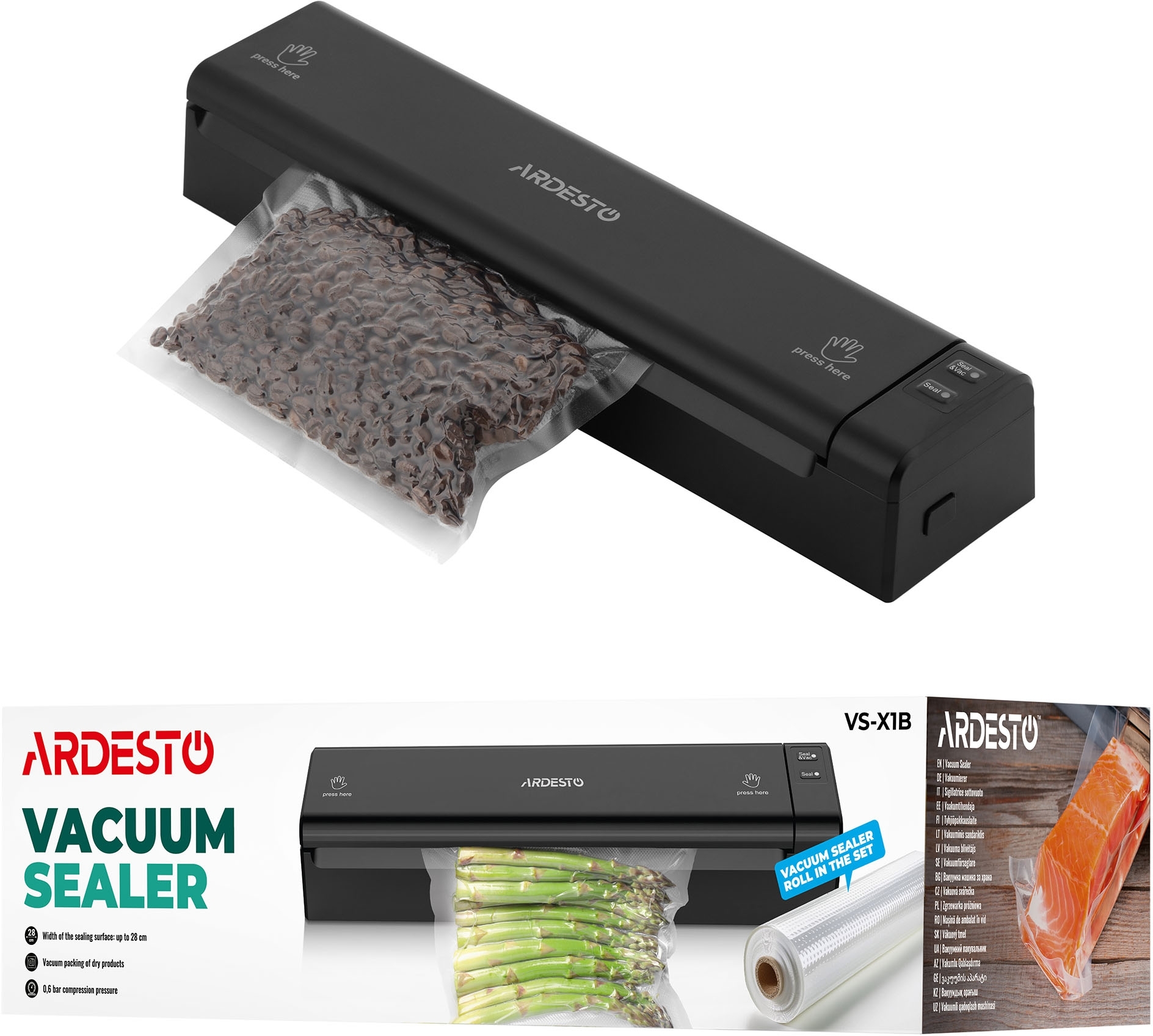 Вакуумный упаковщик ARDESTO VS-X1B фото 12