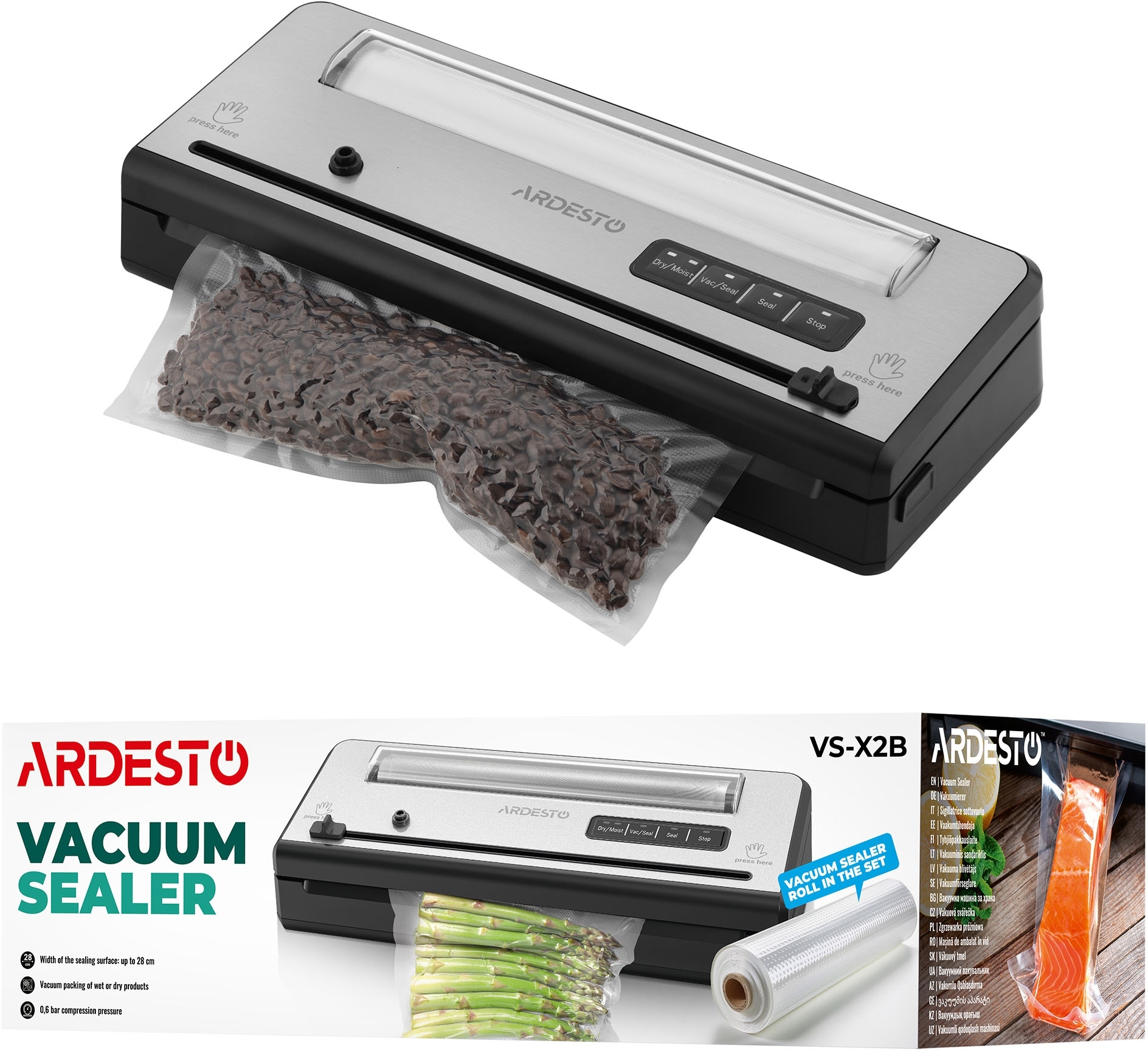 Вакуумний пакувальник ARDESTO VS-X2Bфото12