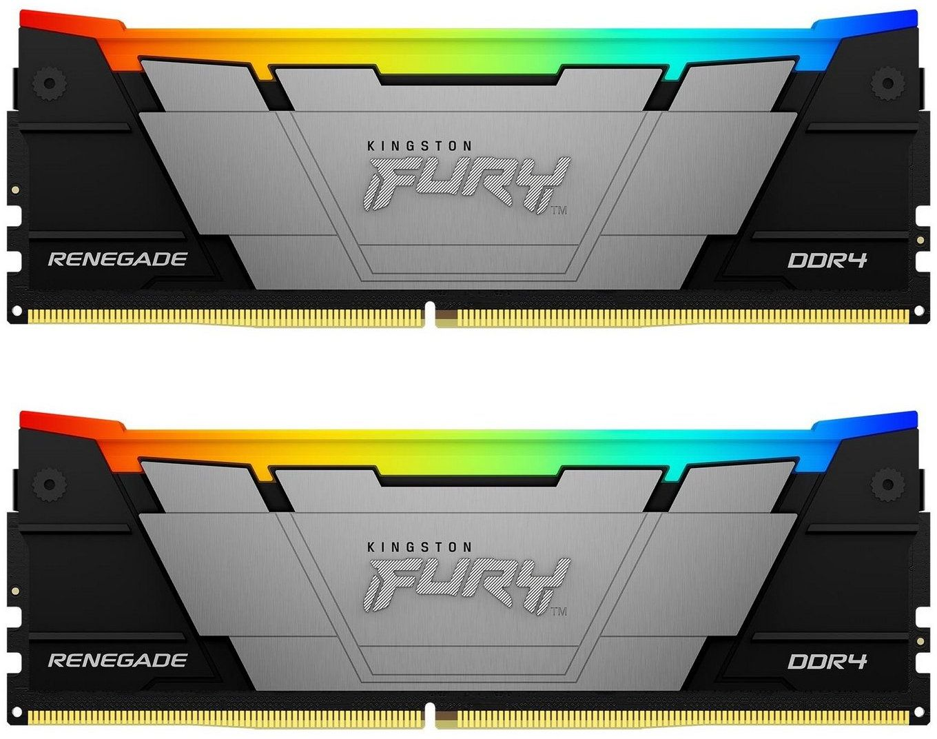 Пам'ять для ПК Kingston DDR4 64GB KIT (32GBx2) 3600 FURY Renegade RGB (KF436C18RB2AK2/64)фото2