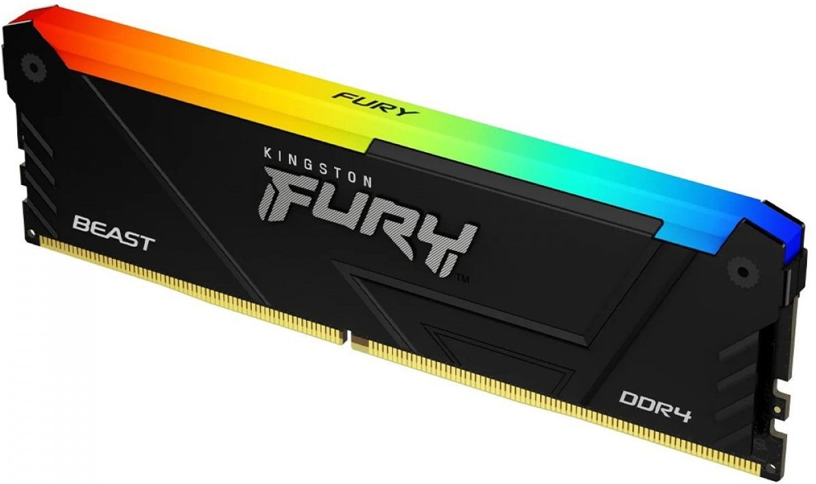 Память для ПК Kingston DDR4 64GB KIT (32GBx2) 3200 FURY Beast RGB (KF432C16BB2AK2/64) фото 2