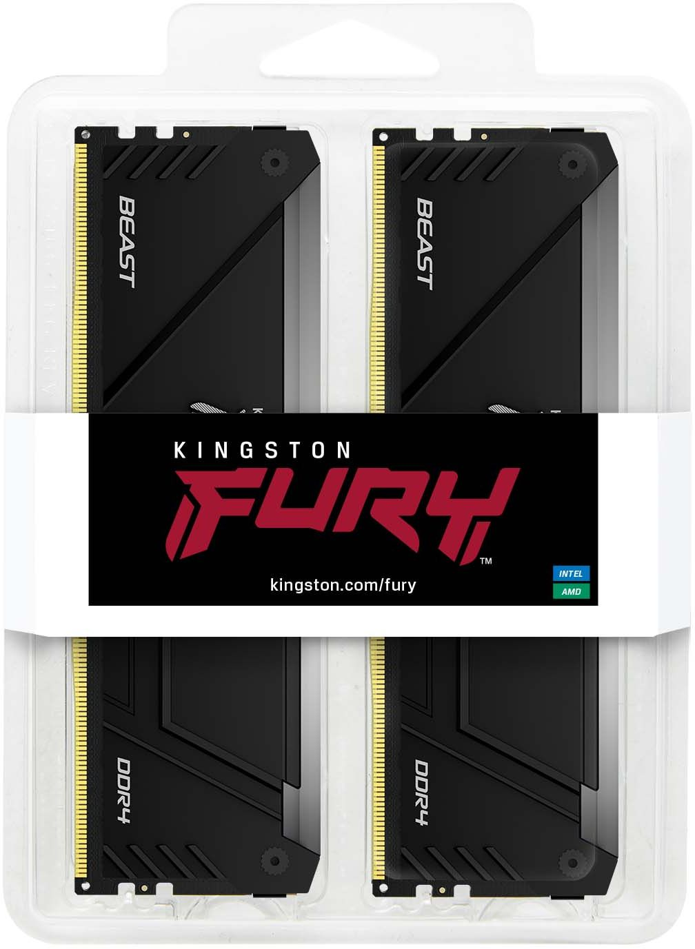 Пам'ять для ПК Kingston DDR4 64GB KIT (32GBx2) 3200 FURY Beast RGB (KF432C16BB2AK2/64)фото6