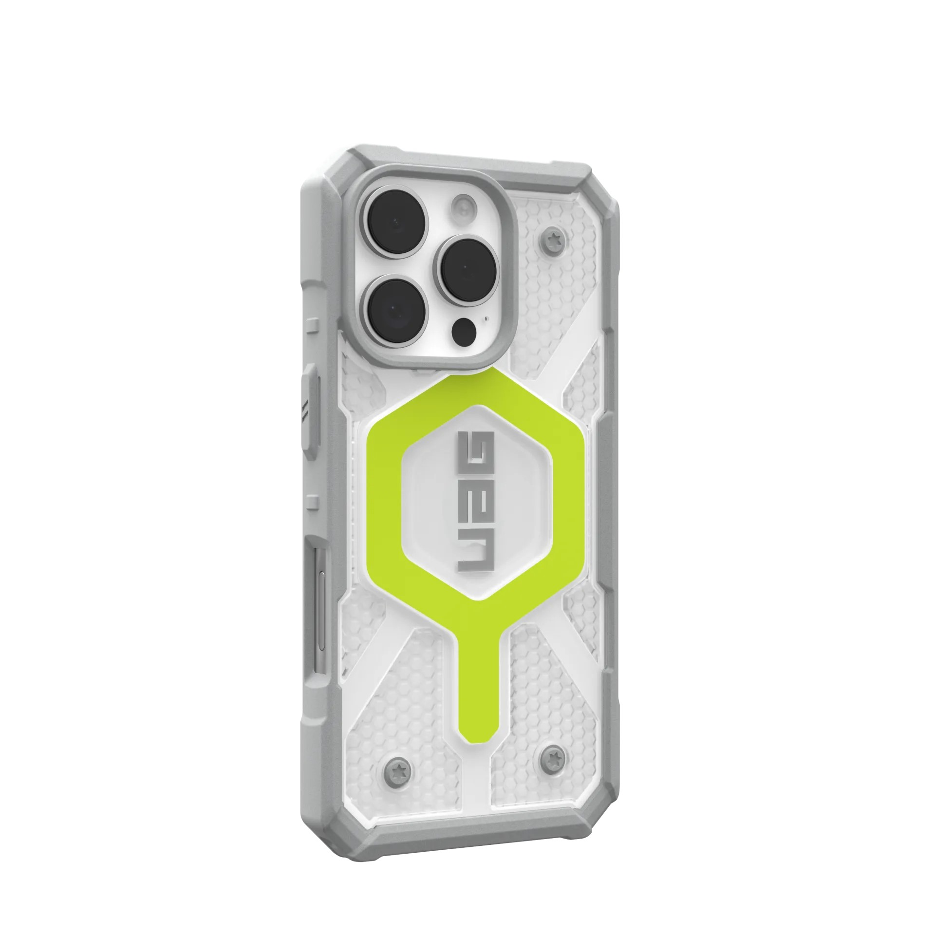 Чехол UAG для Apple iPhone 16 Pro Pathfinder Clear Magsafe, Active Neon (114464118181) фото 2