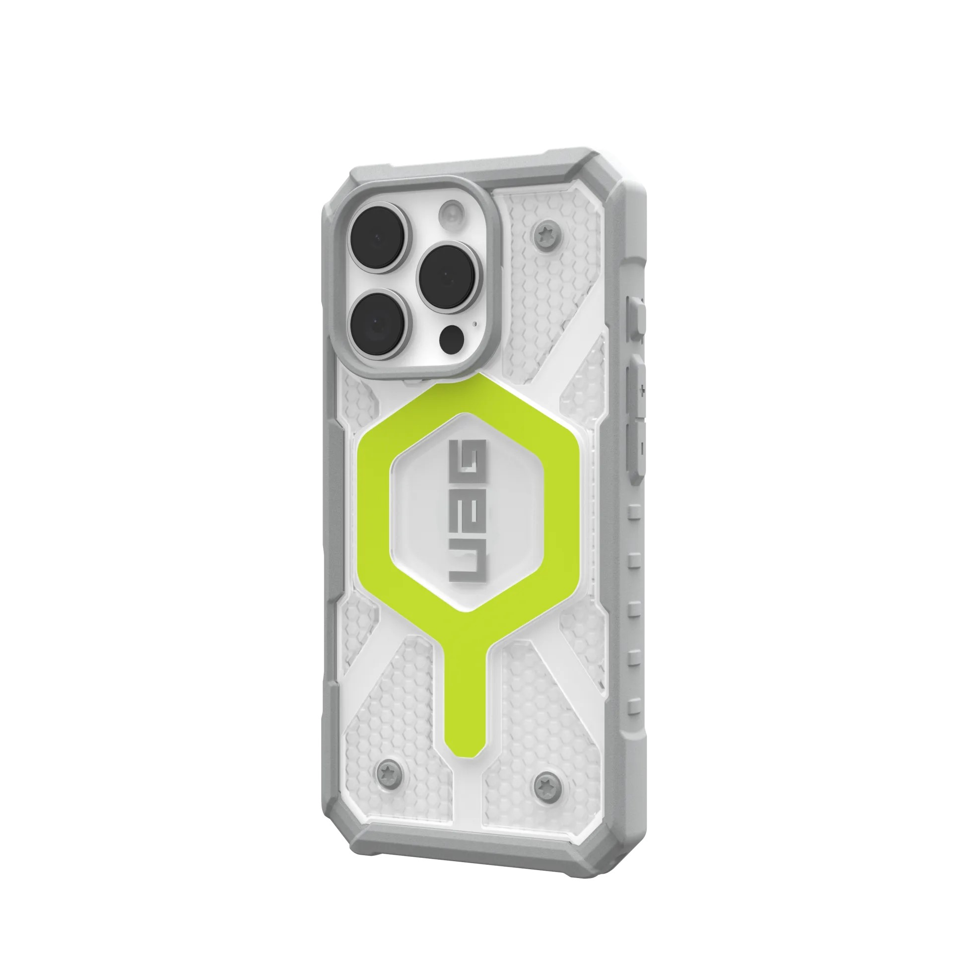 Чохол UAG для Apple iPhone 16 Pro Pathfinder Clear Magsafe, Active Neon (114464118181)фото3