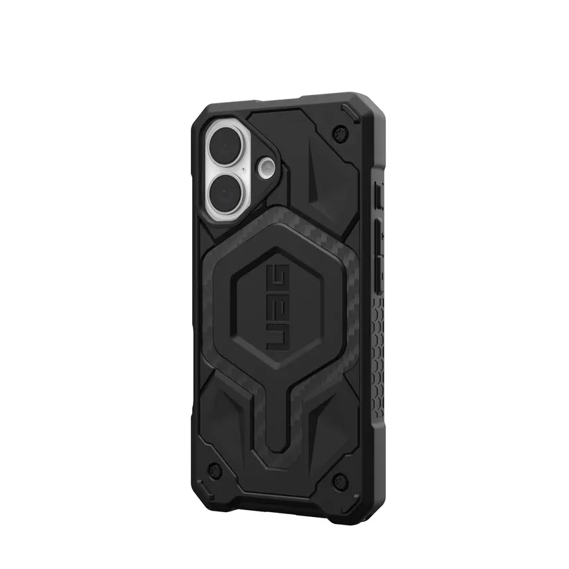 Чохол UAG для Apple iPhone 16 Monarch, Carbon Fiber (114462114242)фото3