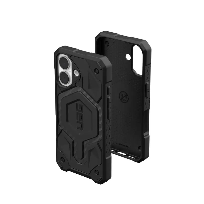 Чохол UAG для Apple iPhone 16 Monarch, Carbon Fiber (114462114242)фото5