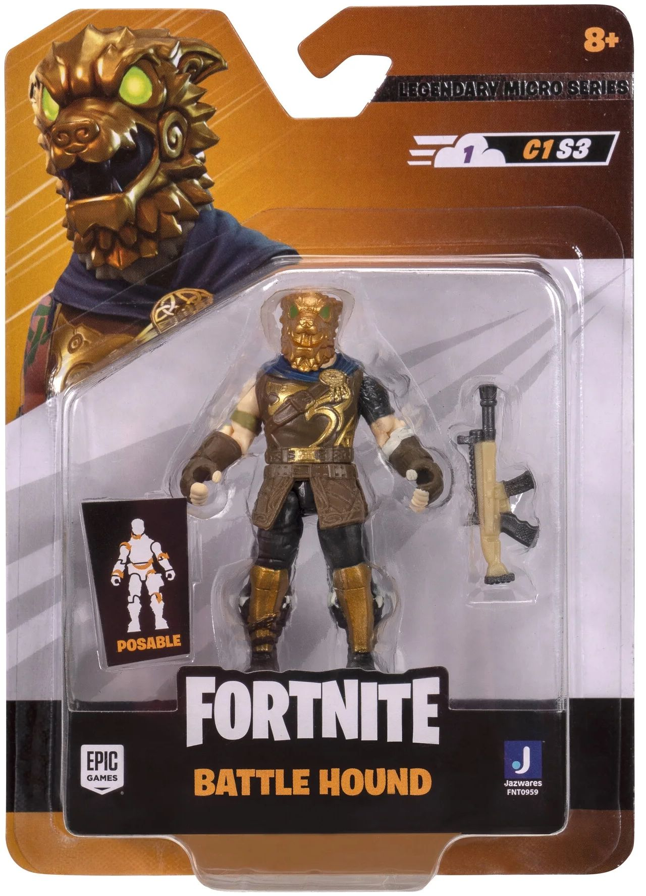 Коллекционная фигурка Fortnite Micro Legendary Series Battle Hound, 6см (FNT0959) фото 5