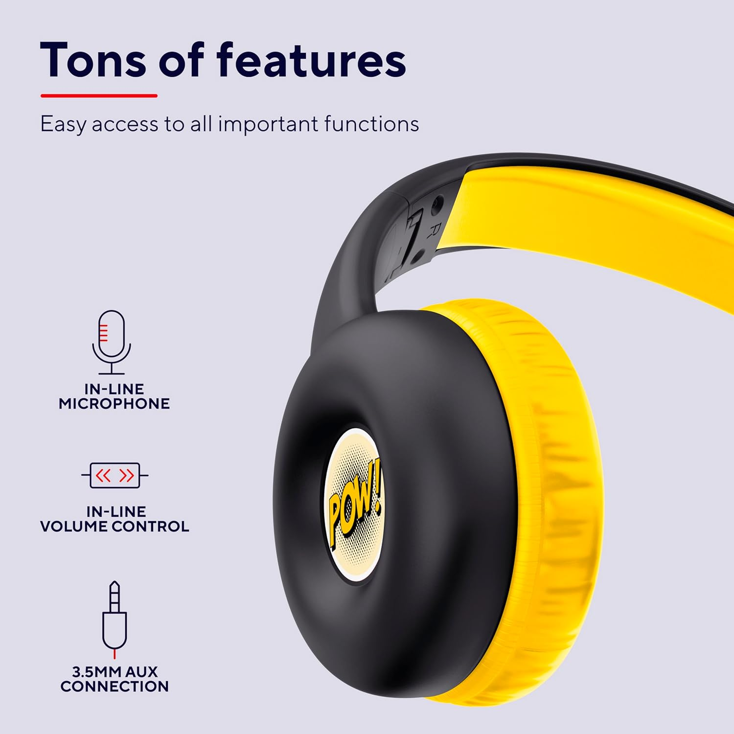 Навушники Trust Nouna Kids Headphones Mic Black (25406_TRUST)фото9