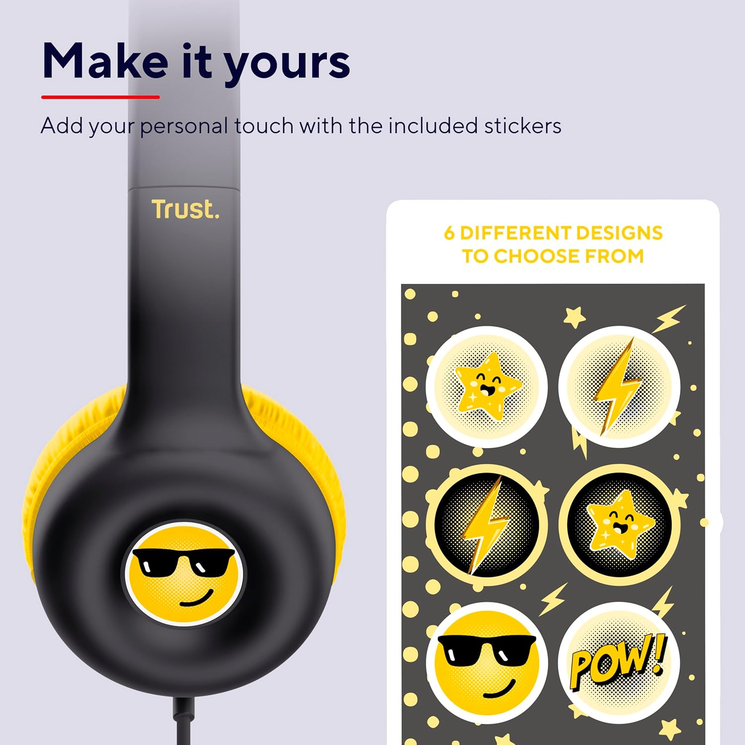 Навушники Trust Nouna Kids Headphones Mic Black (25406_TRUST)фото13