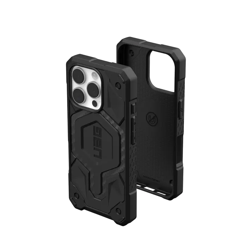 Чехол UAG для Apple iPhone 16 Pro Monarch, Carbon Fiber (114460114242) фото 6