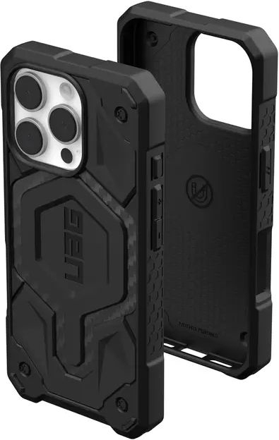 Чохол UAG для Apple iPhone 16 Pro Monarch, Carbon Fiber (114460114242)фото10